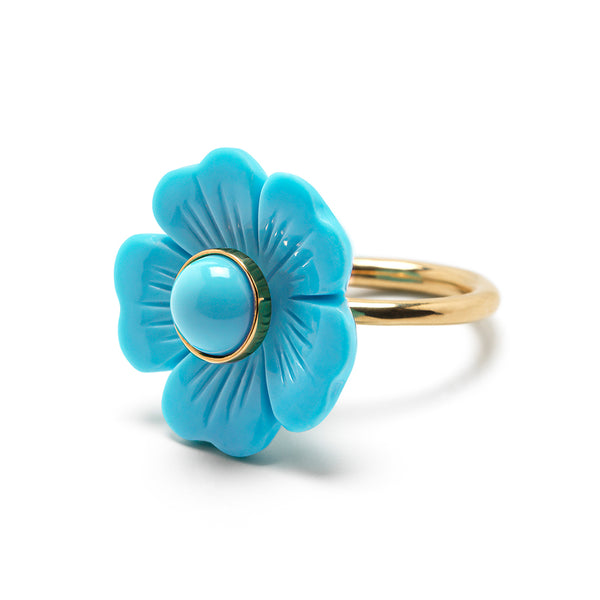 Flower Ring Turquoise