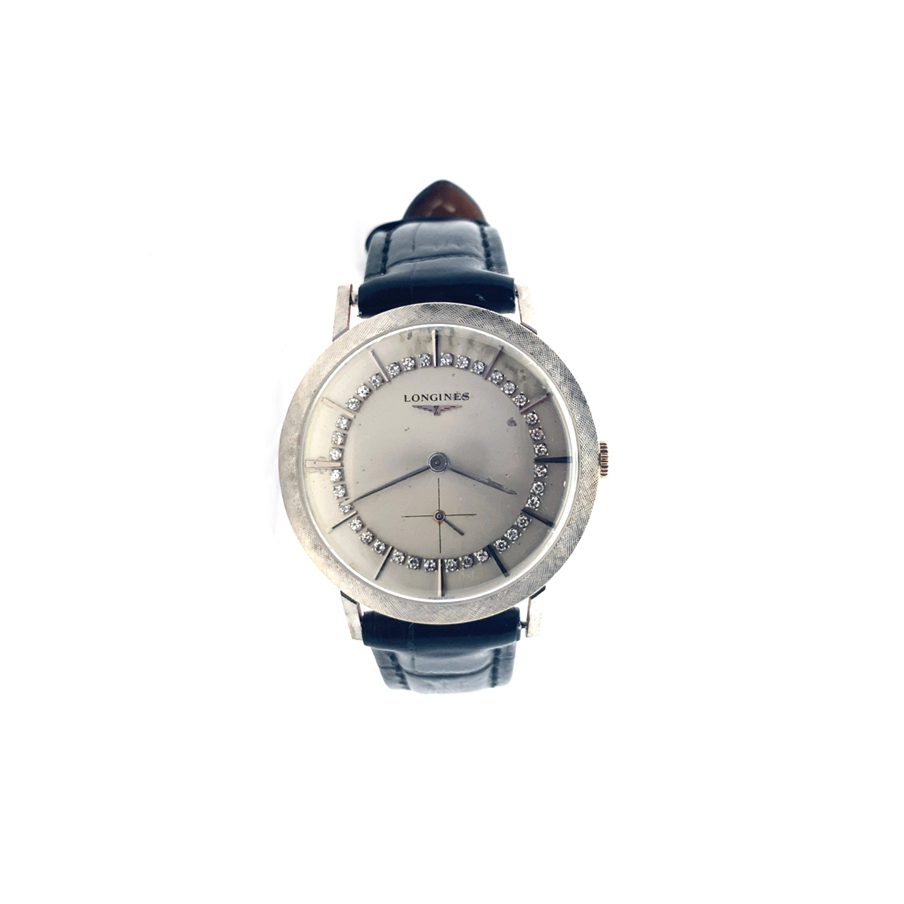 Vintage Longienes .72 diamond 14k gold watch vintage 1960's