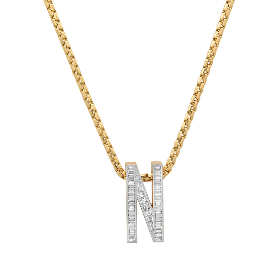 Slide-On Grandsize Diamond Encrusted Initial