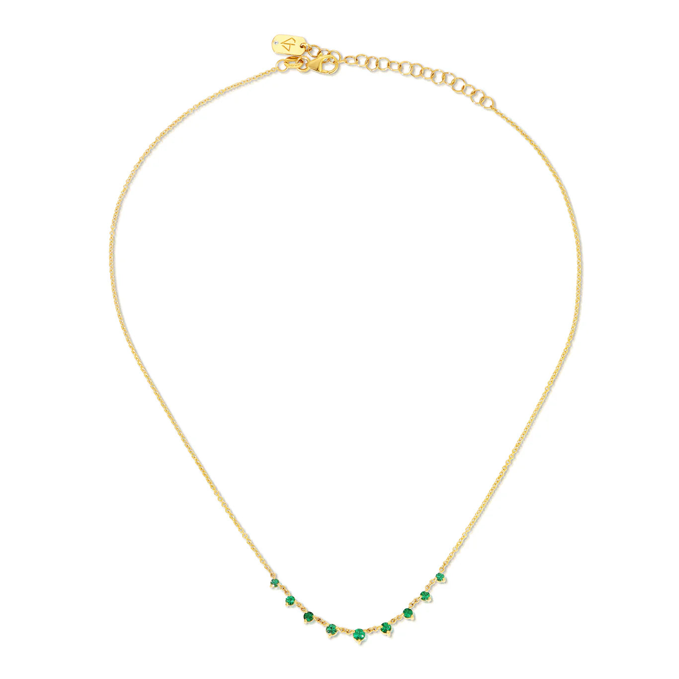 Green Emerald MINI STARSTRUCK NECKLACE