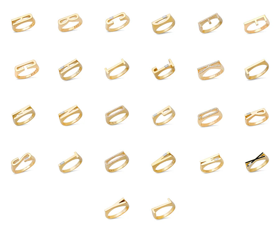 Enamel Initial Ring