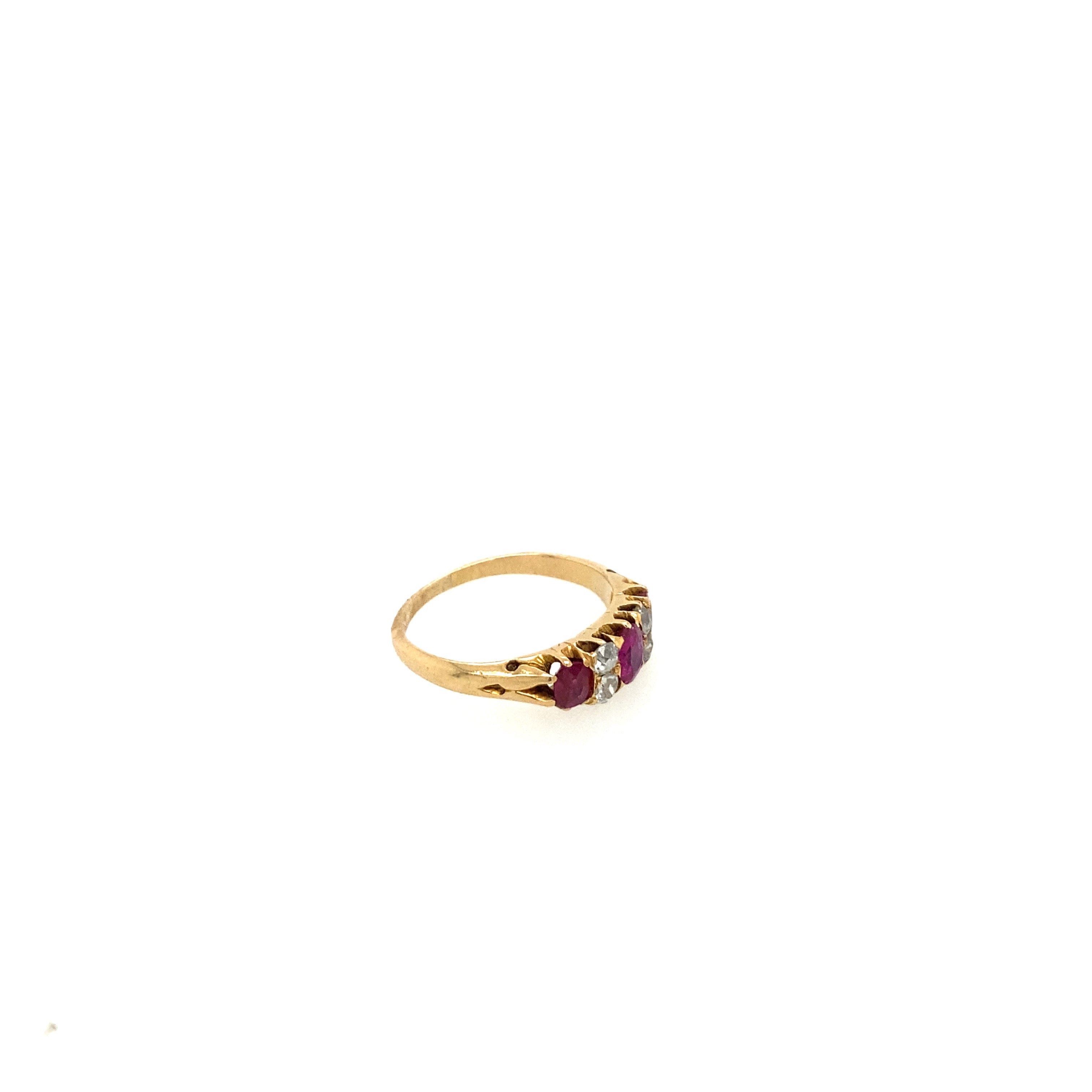 Antique Ruby and Diamond Ring