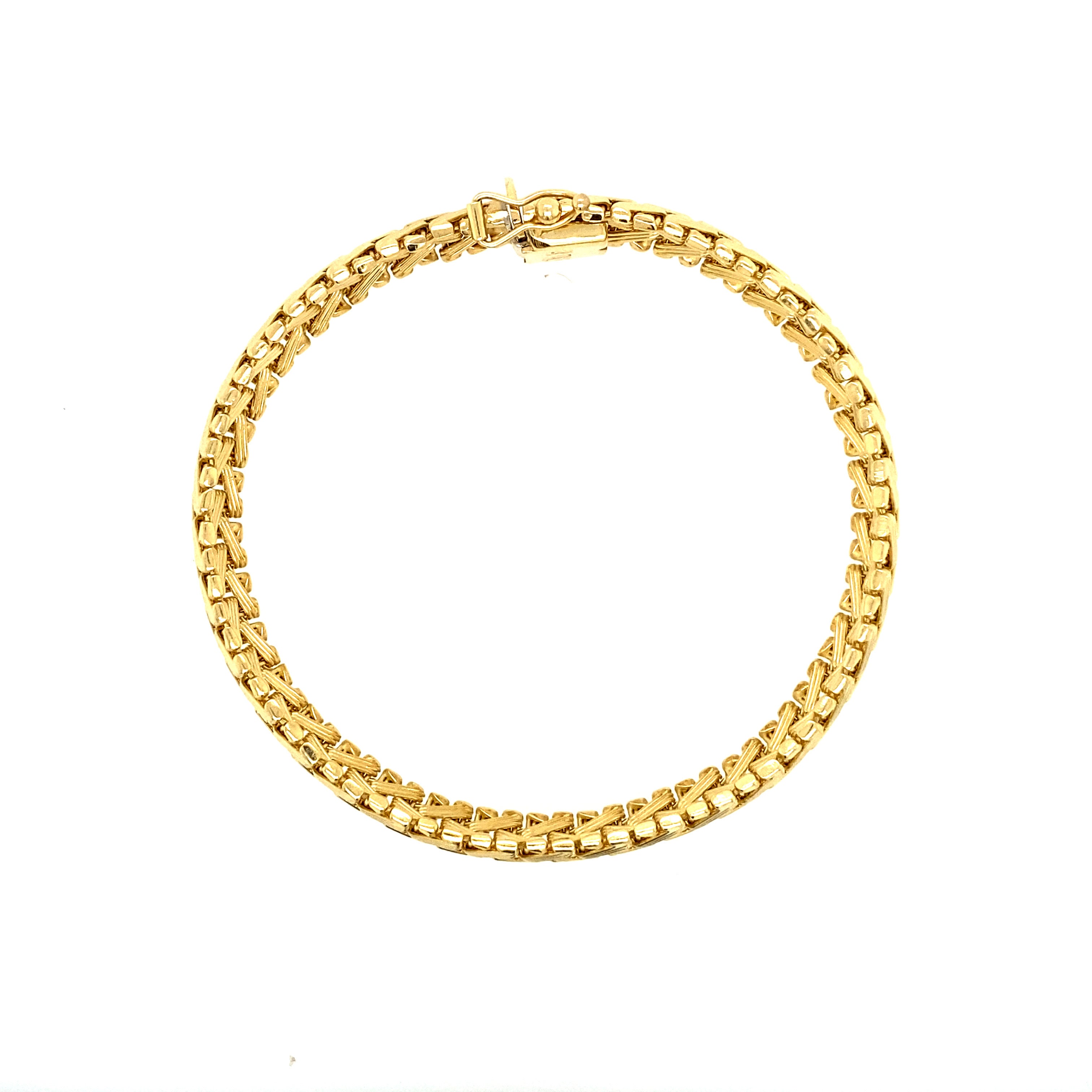 14k Yellow Gold Flexible Bangle