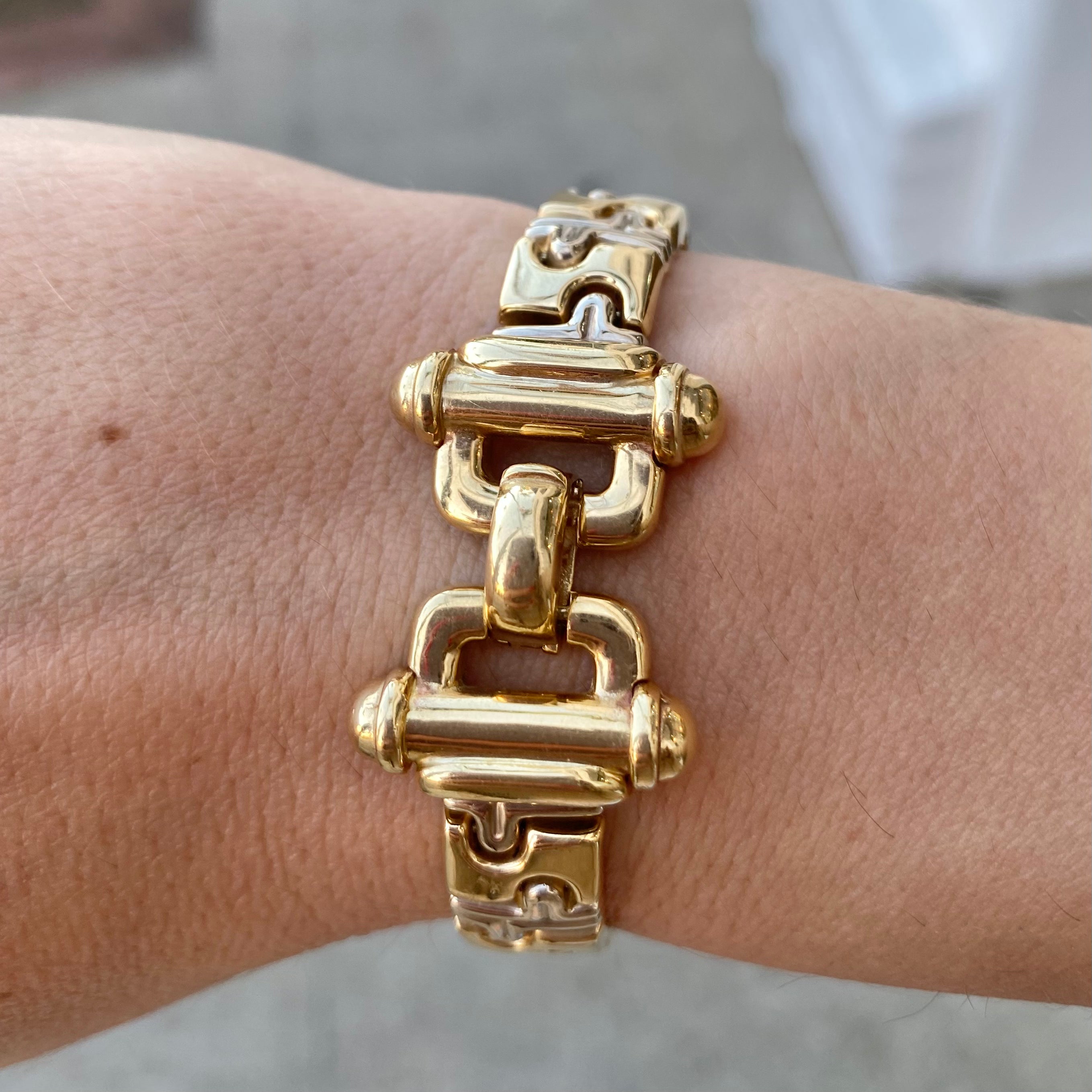 VINTAGE GOLD 2 TONE BRACELET