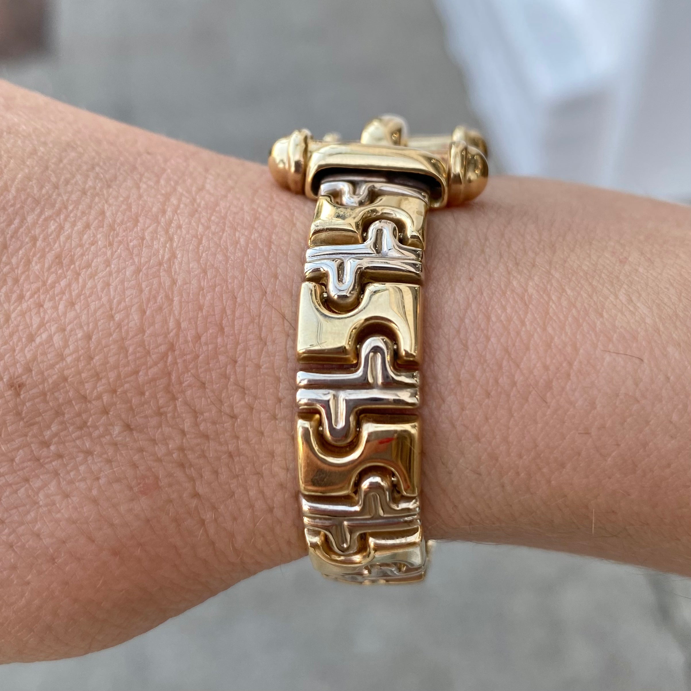 VINTAGE GOLD 2 TONE BRACELET