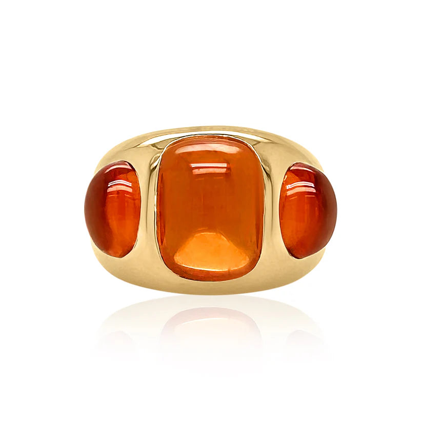 Cushion Cut with Oval Chunky Nomad Ring