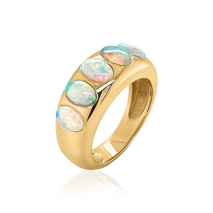 5 OVAL CLASSIC NOMAD RING - OPAL