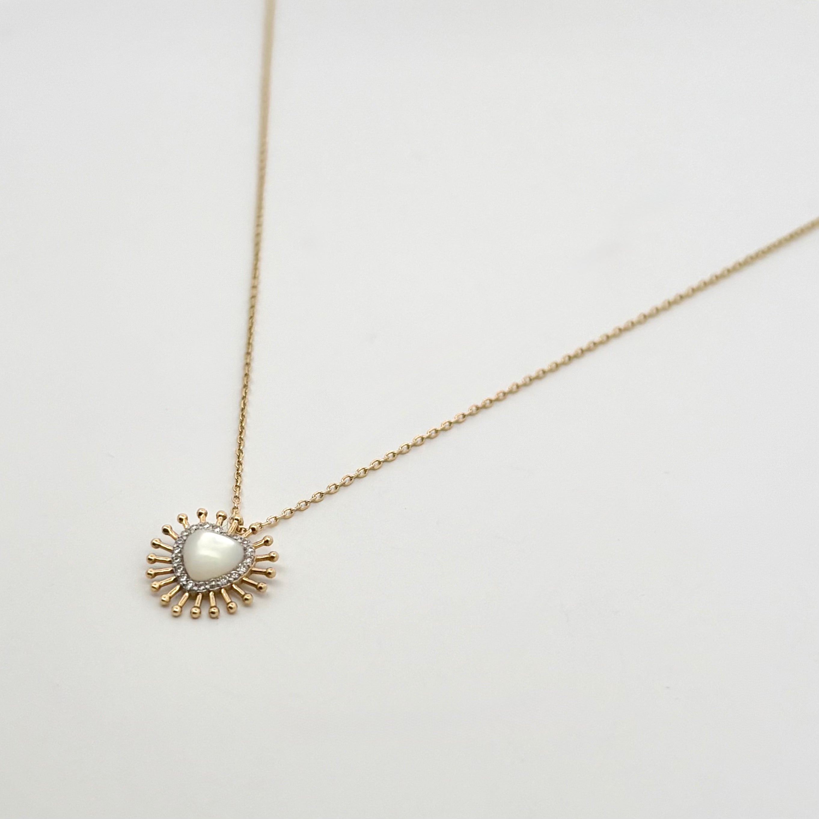 NECKLACE RICH KITSCH MINI SPIKY HEART