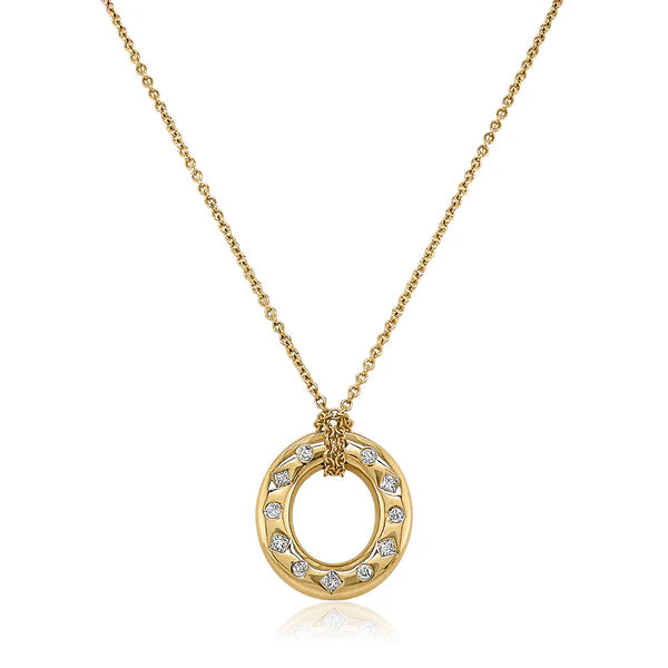 Small Oval Disc - Diamond