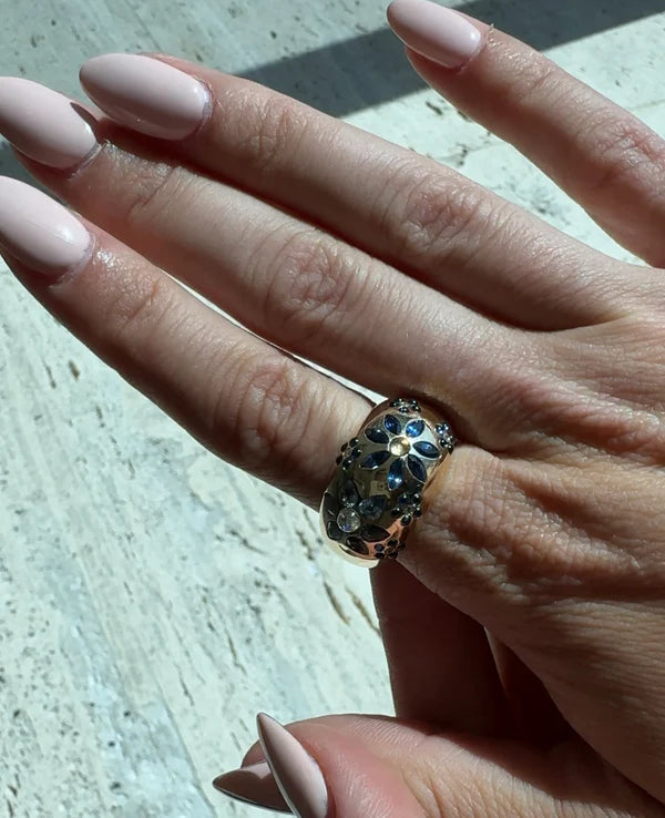 Chunky Flora Nomad Ring