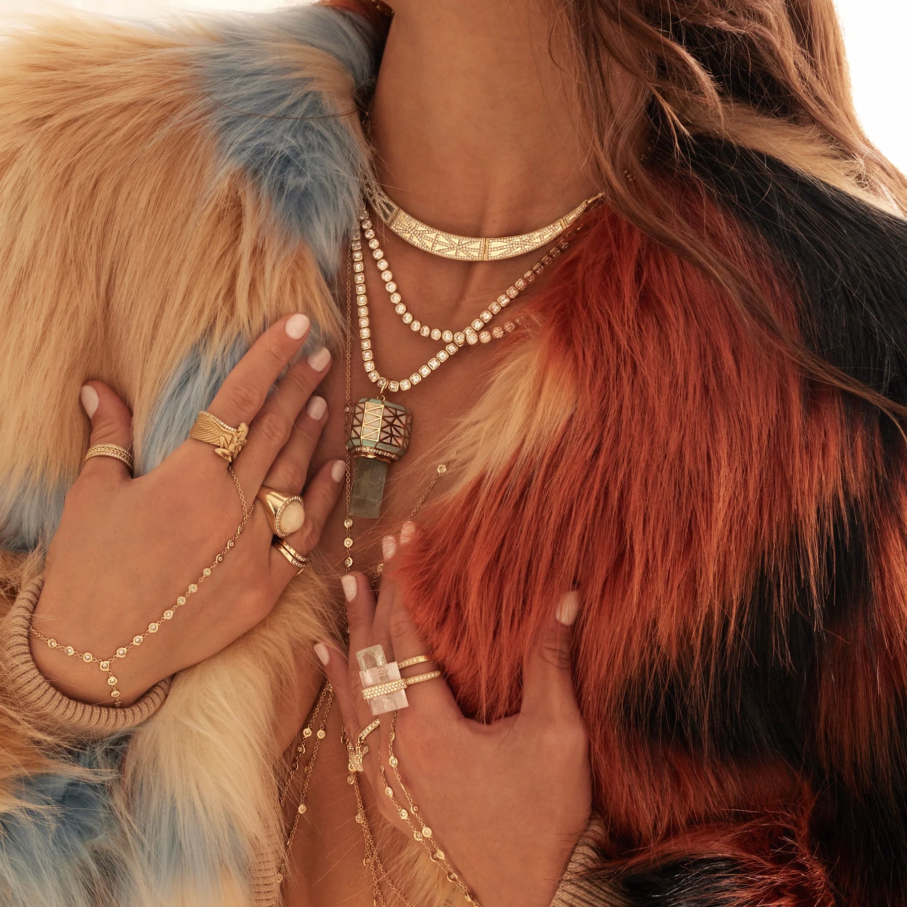 Pave Diamond Isis Ring