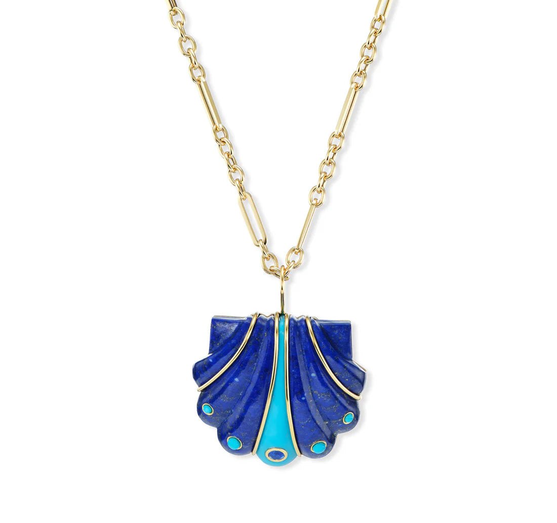 Large Stone Shell Pendant