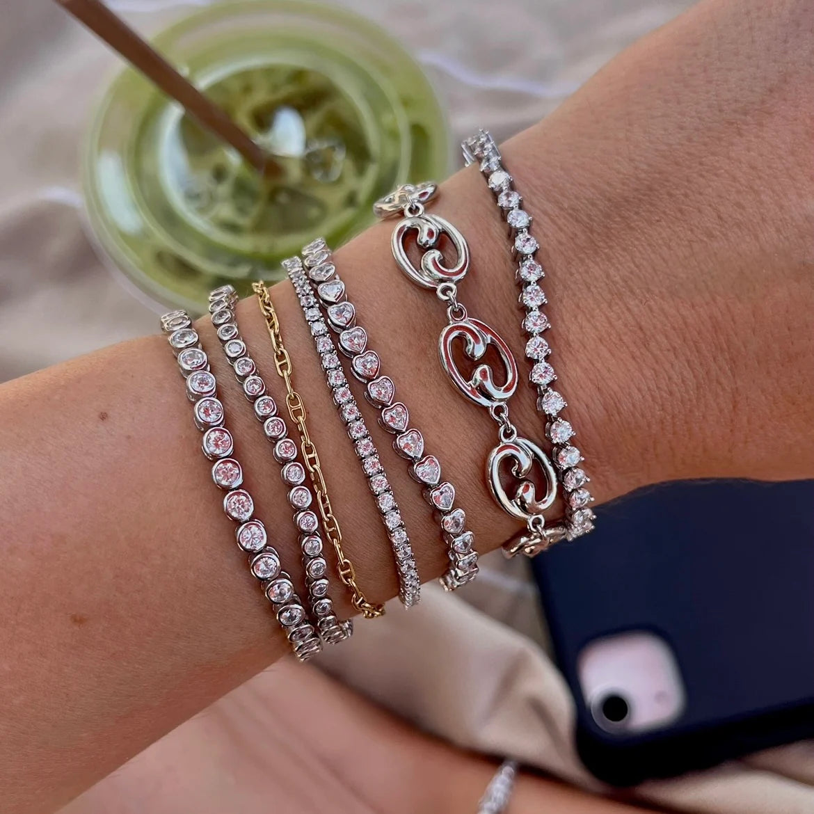 THE "KATE" 3 PRONG 3MM TENNIS BRACELET