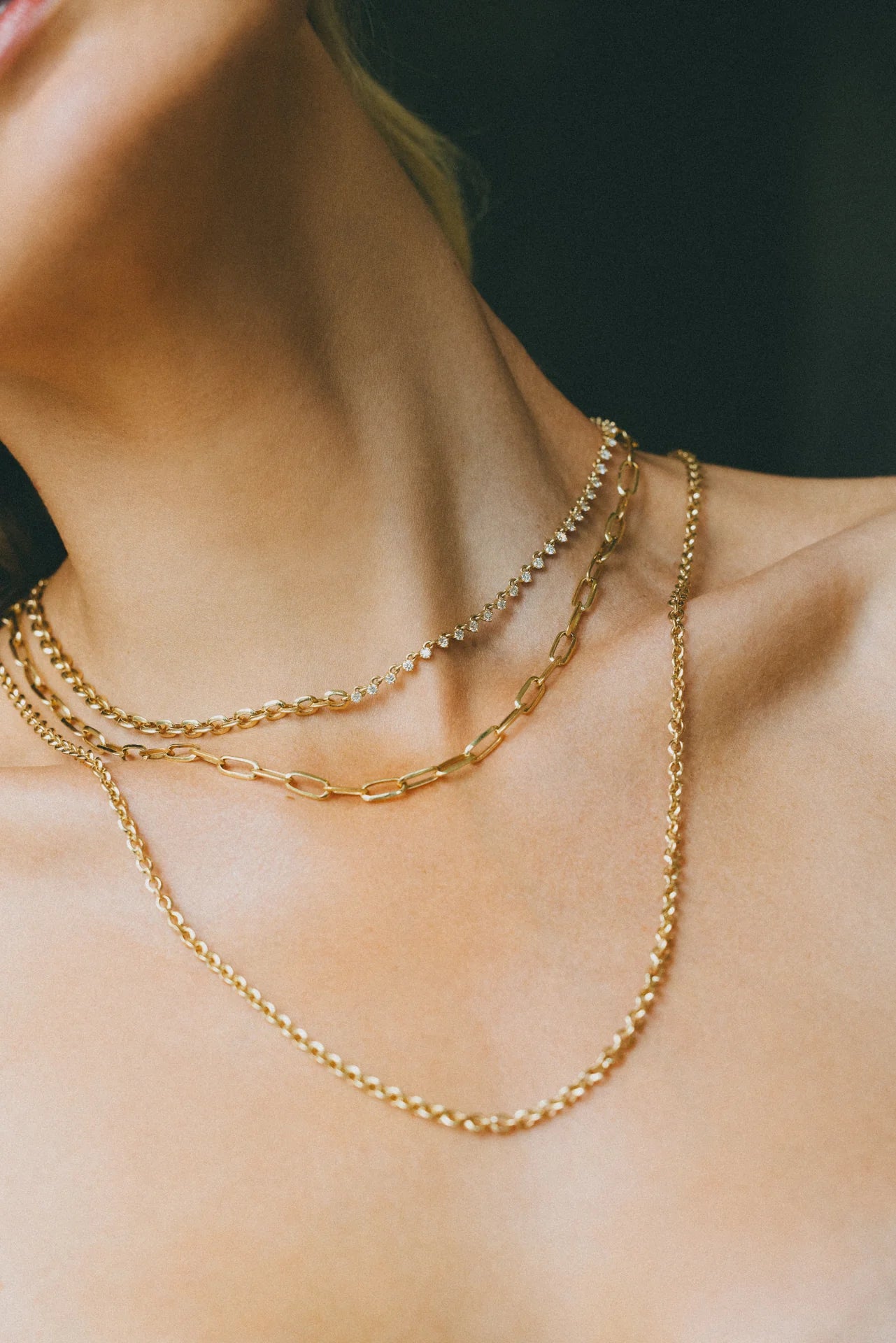 XS LINK AND ECLAT DIAMOND TENNIS NECKLACE