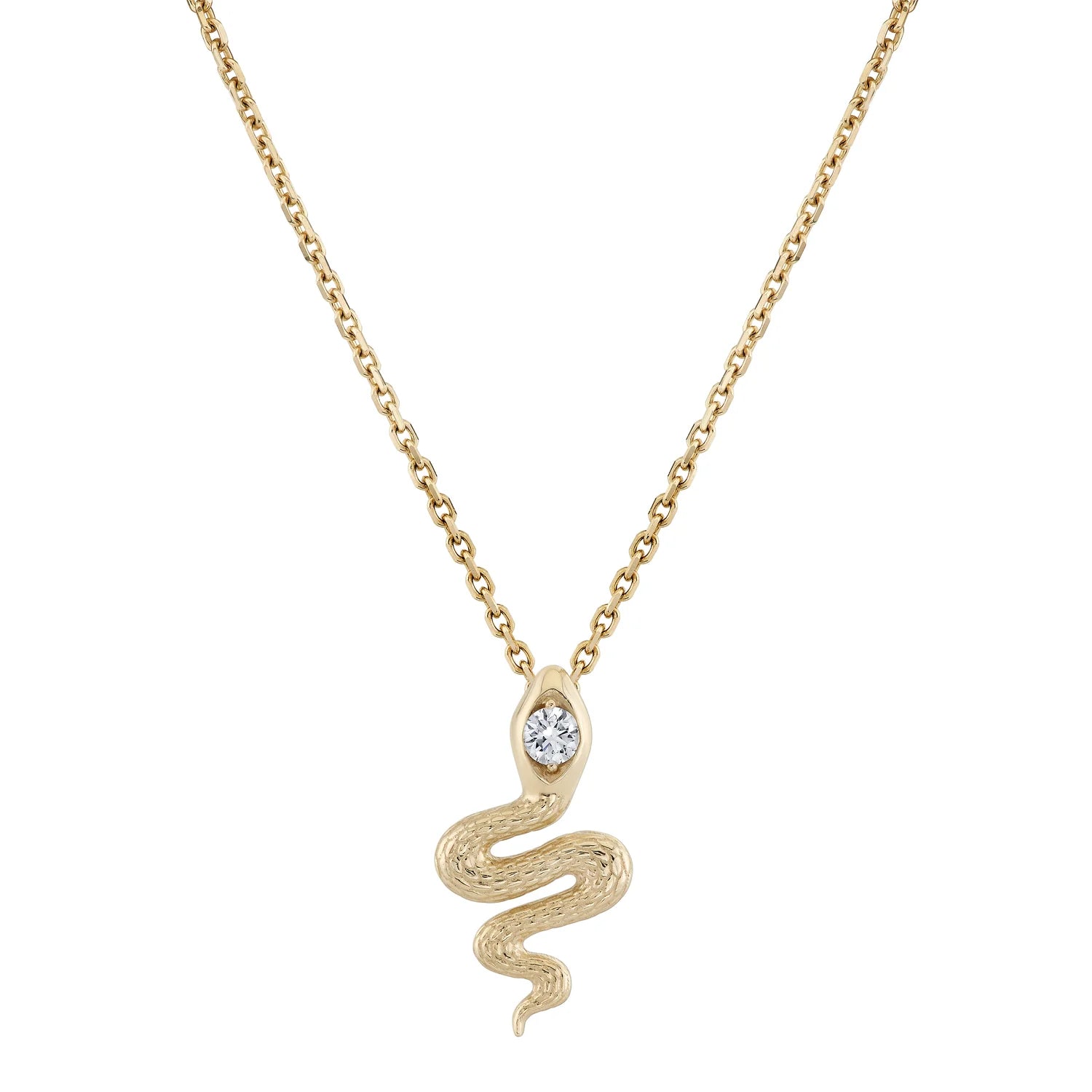 Diamond Head Snake Pendant