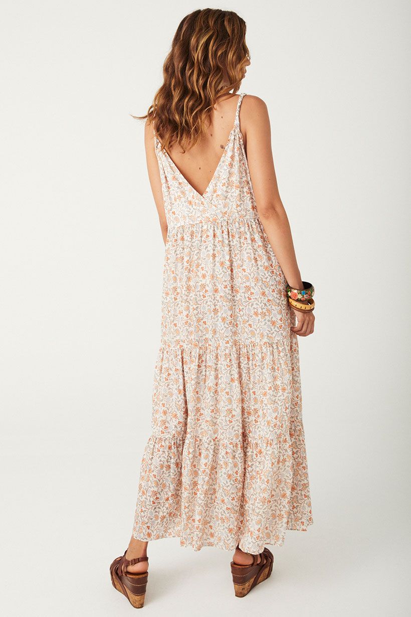 Sunshine Bandit Strappy Gown - Desert Sage