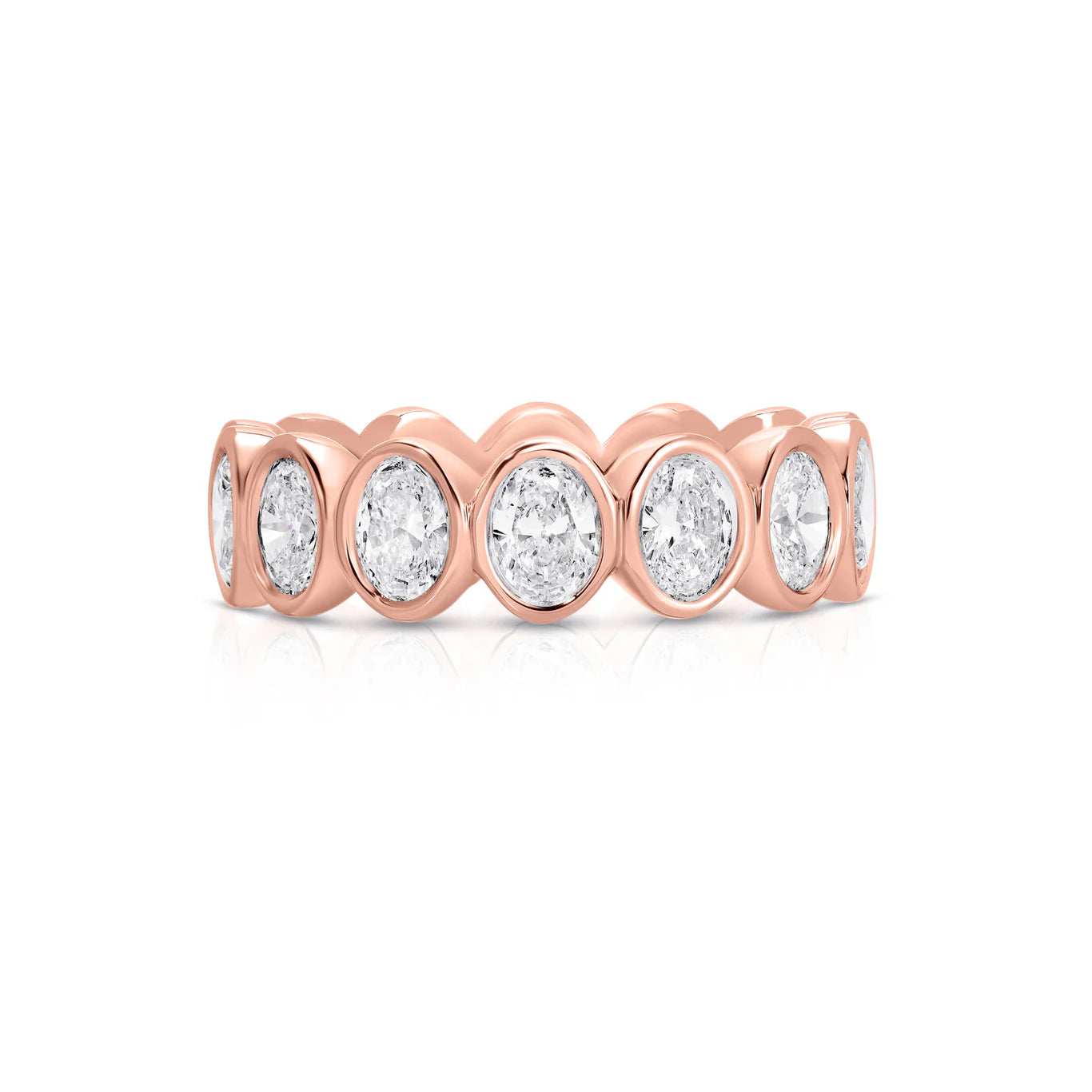 Oval Bezel Eternity Band
