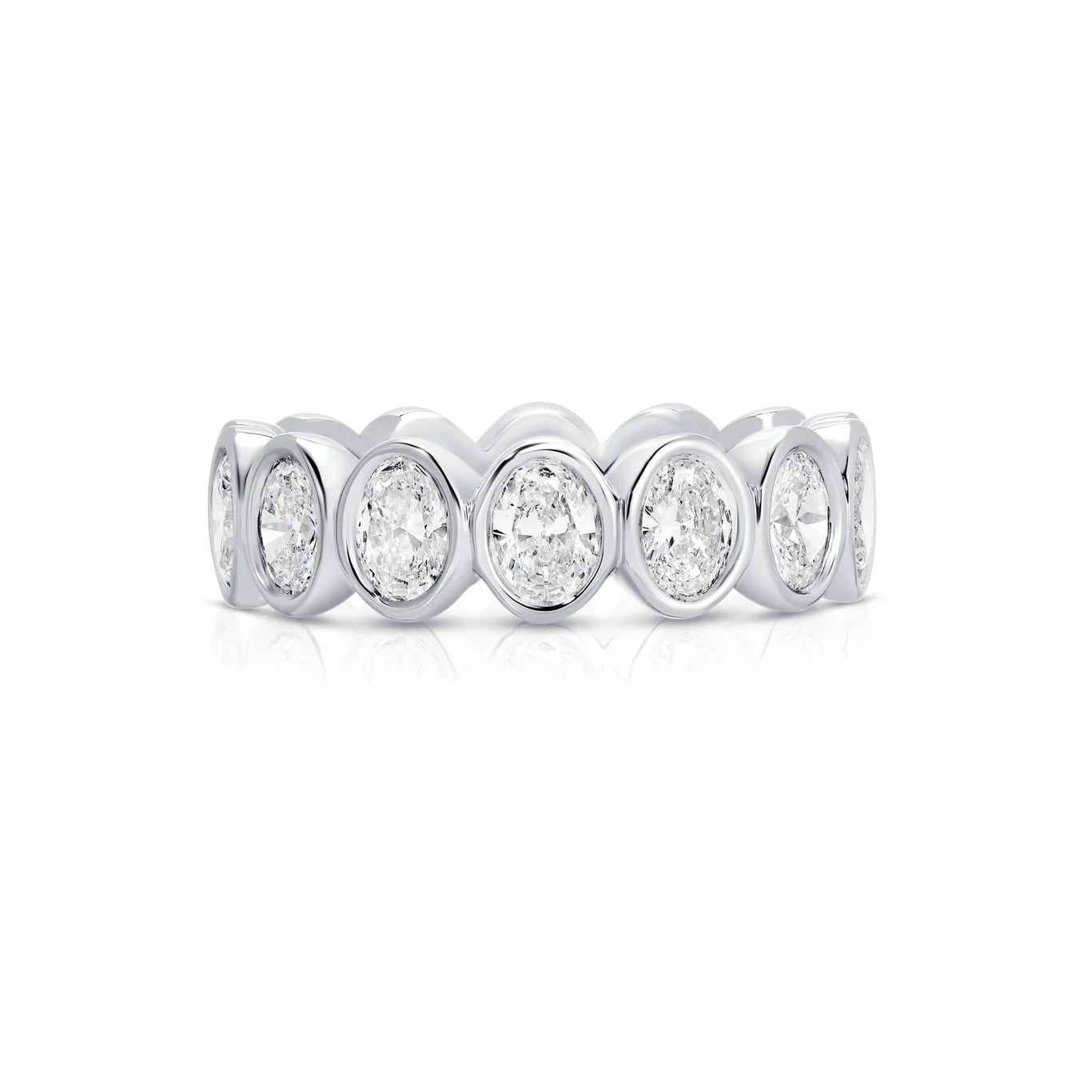 Oval Bezel Eternity Band