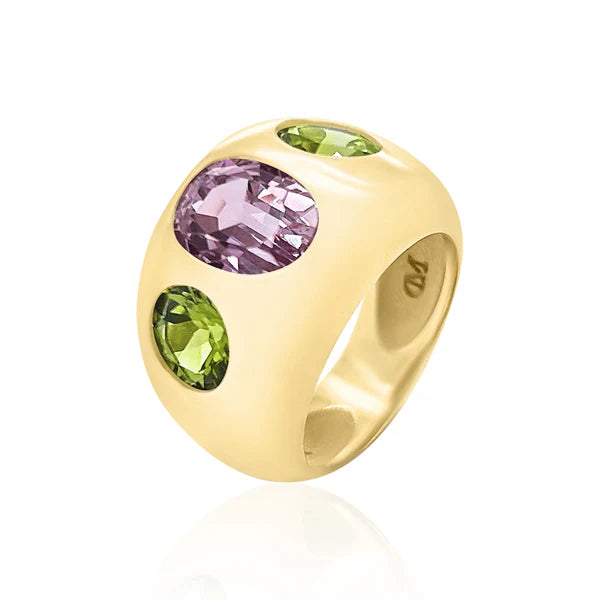 1 Oval & 2 Round Chunky Nomad Ring