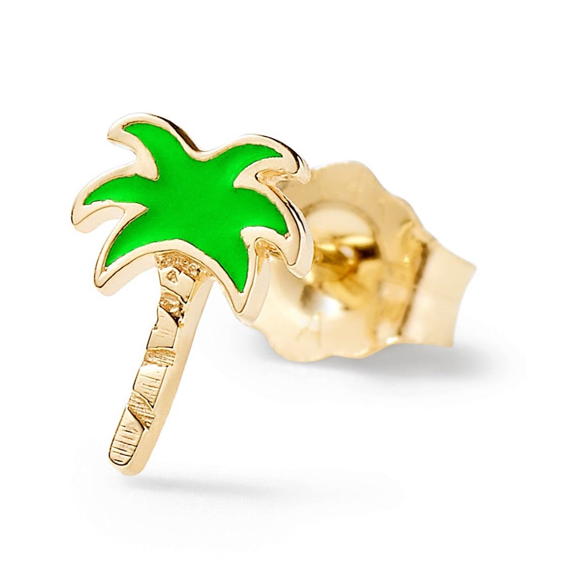 NEON PALM TREE STUD