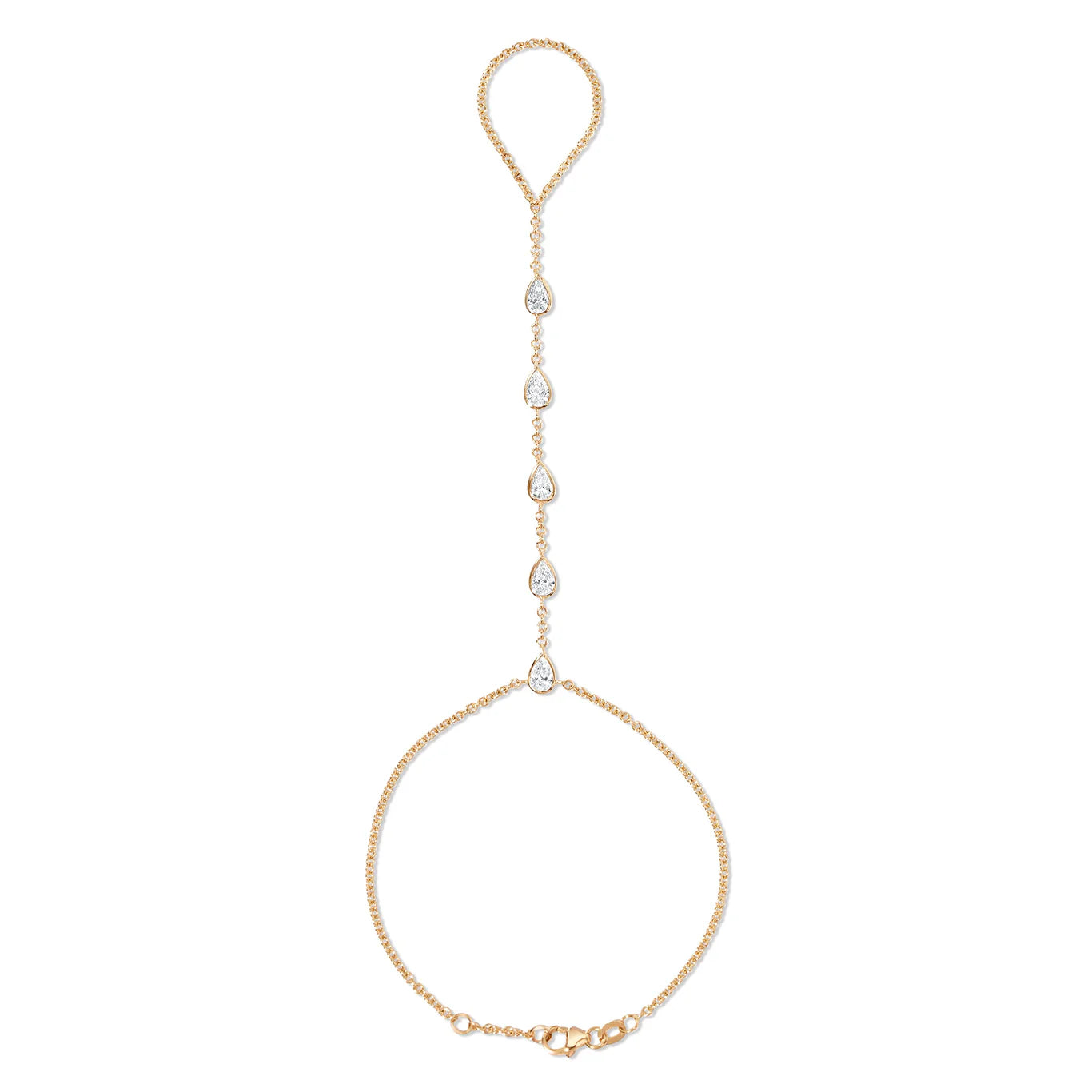 Celeste Pear Hand Chain