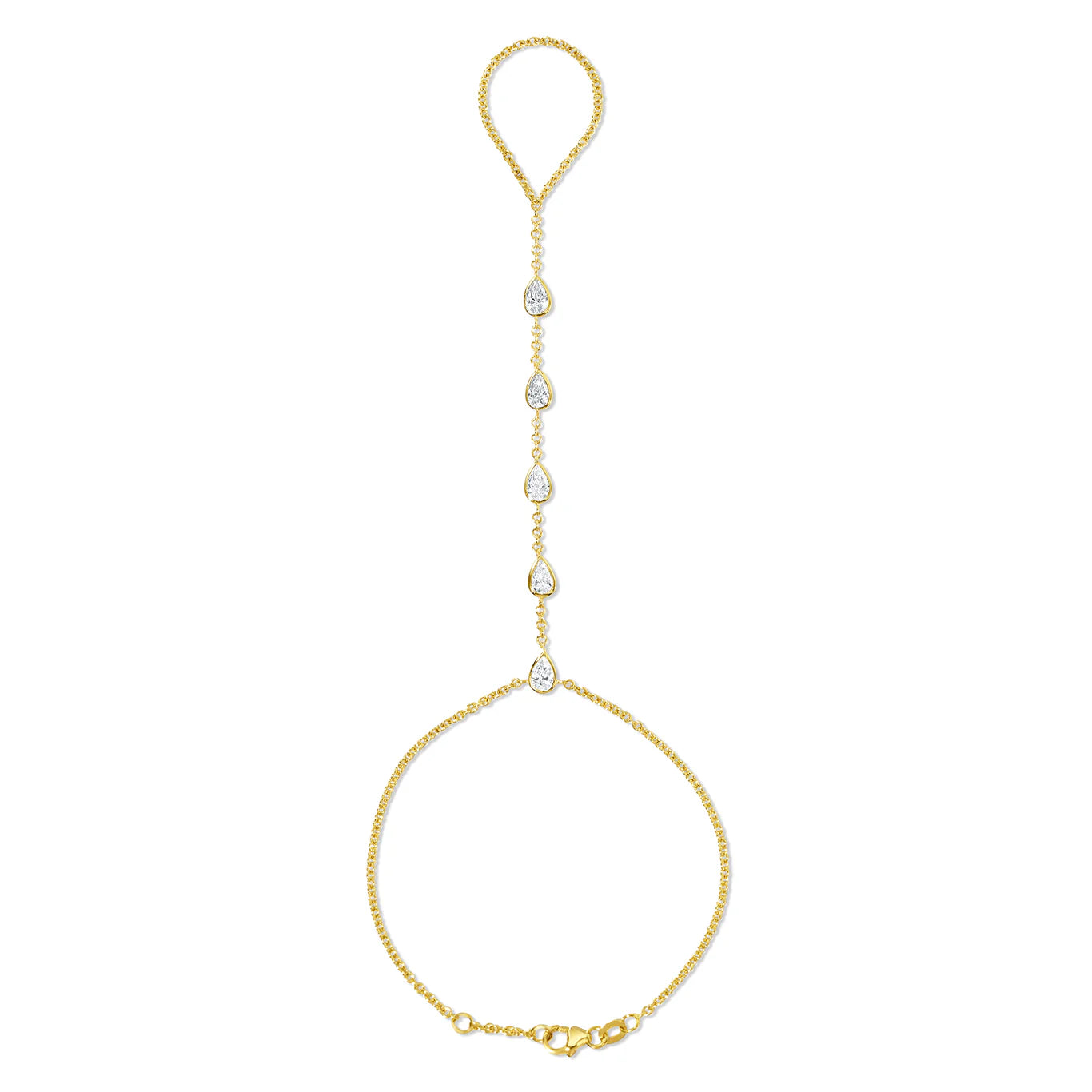 Celeste Pear Hand Chain