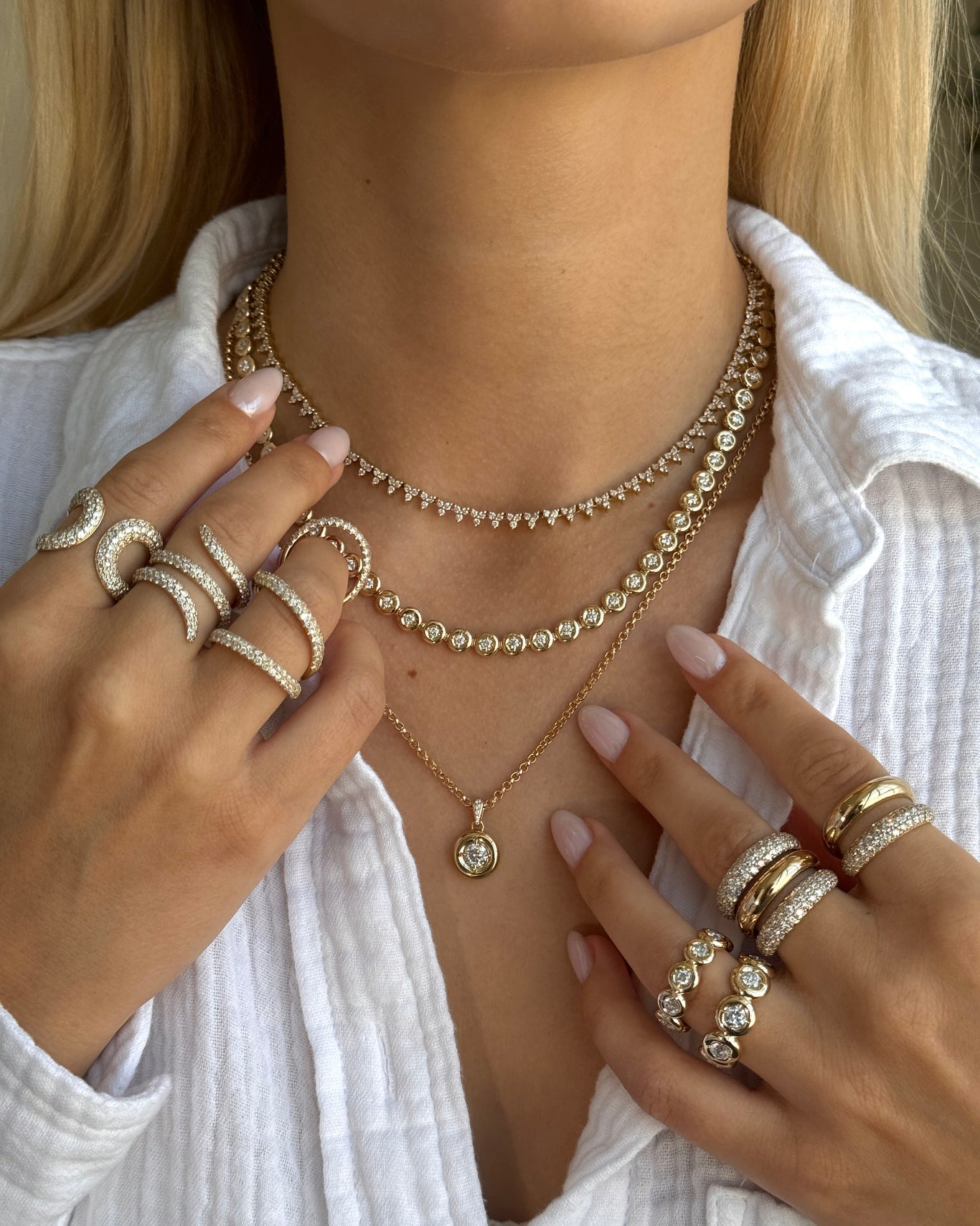 Poppy Tennis Necklace