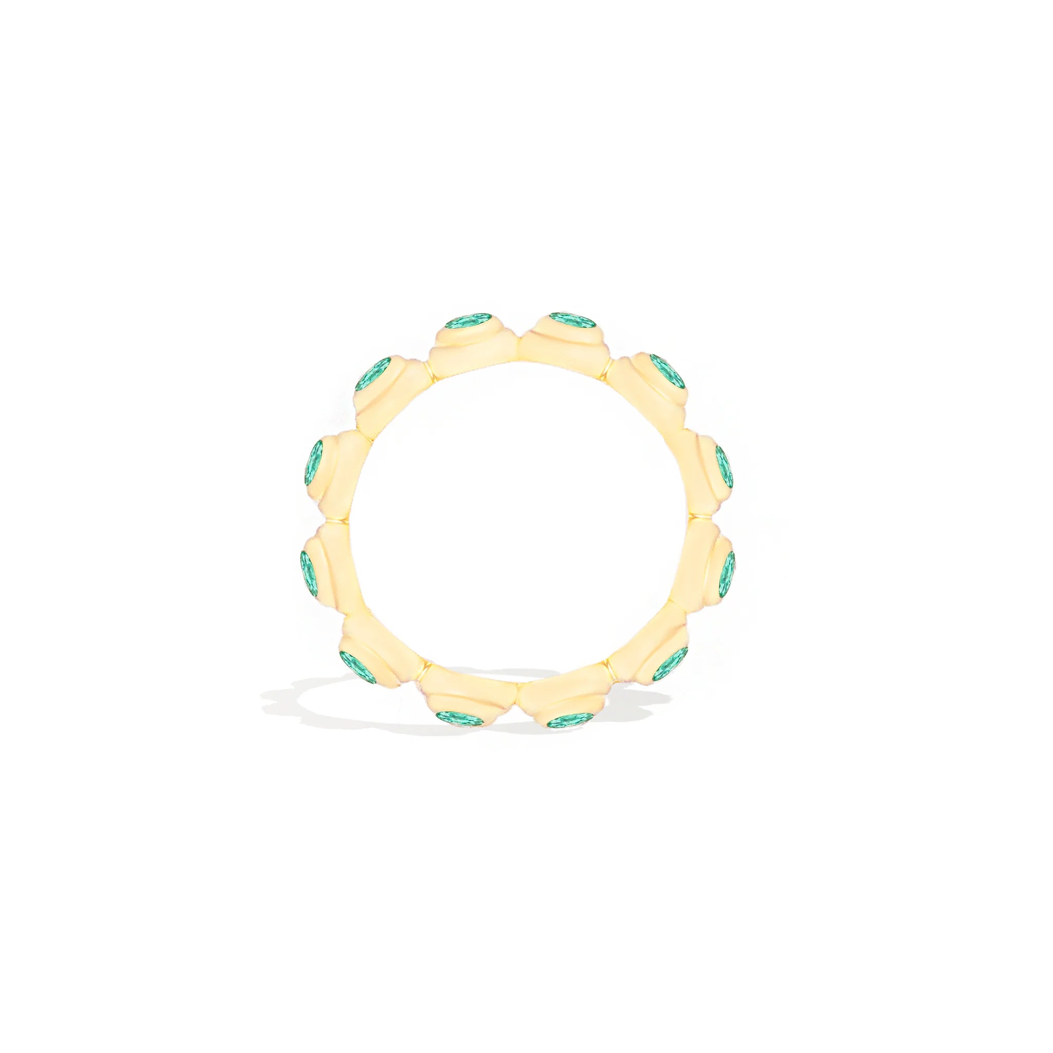 Evolve Stacking Band Ring - Emerald