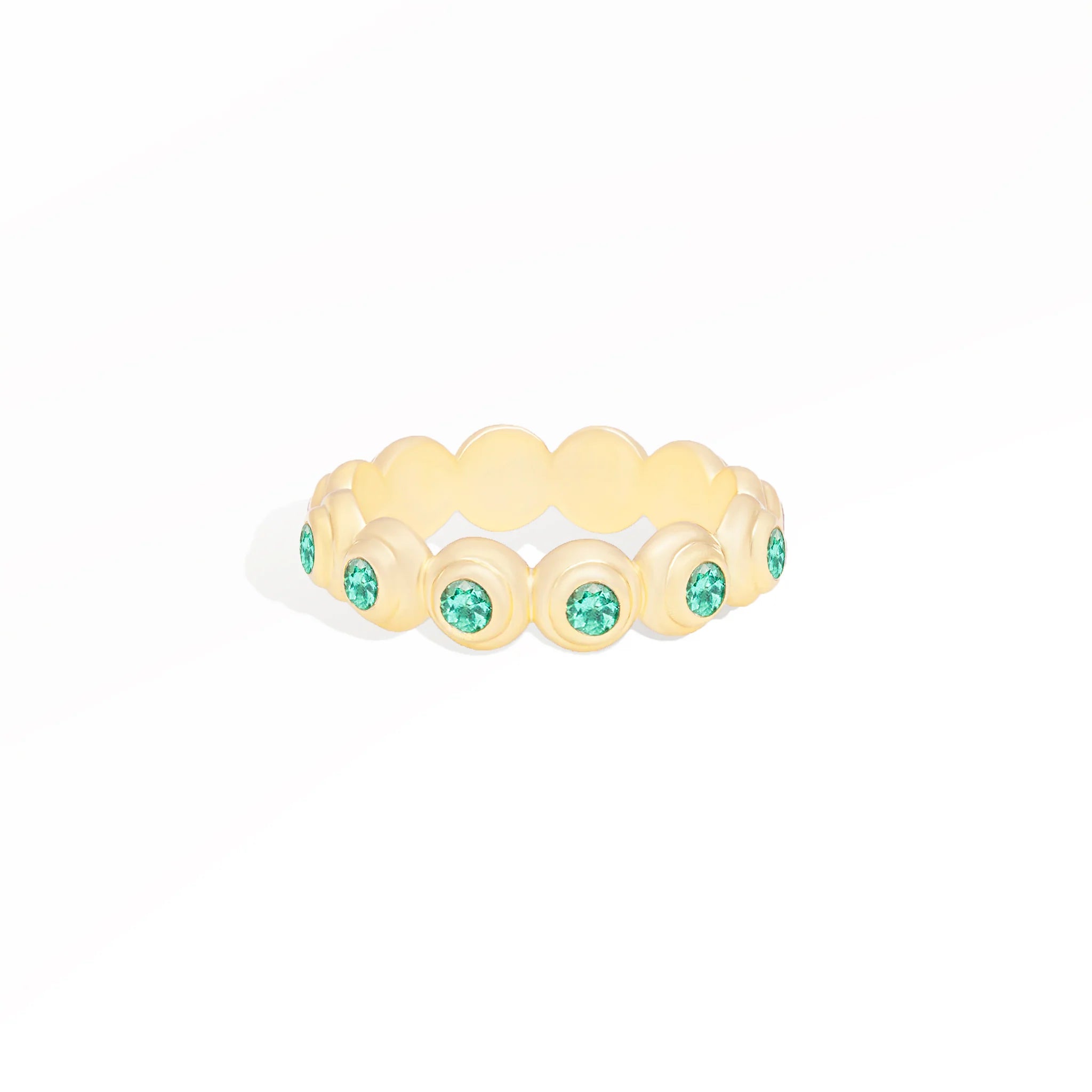 Evolve Stacking Band Ring - Emerald