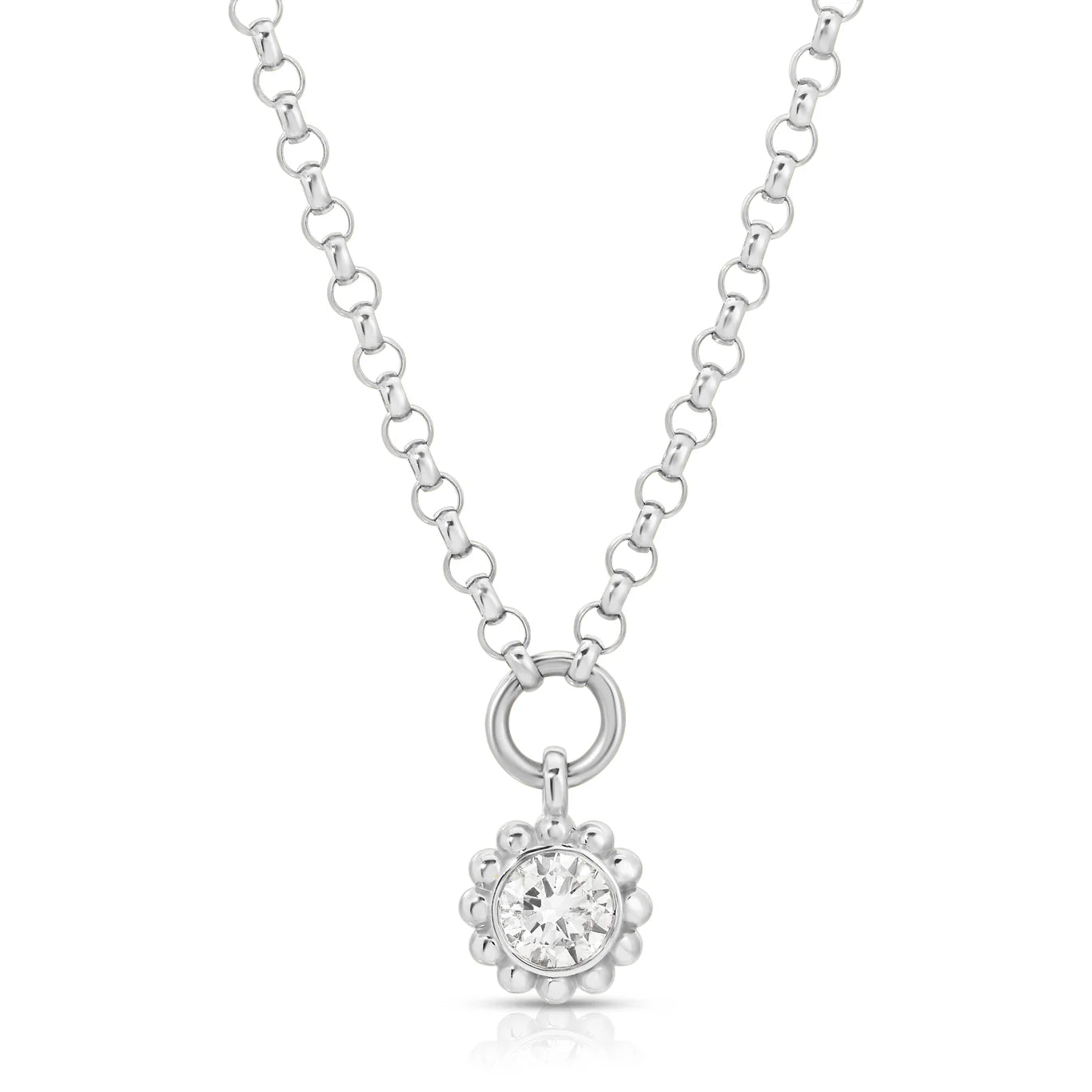 Round Reverie Solitaire Necklace