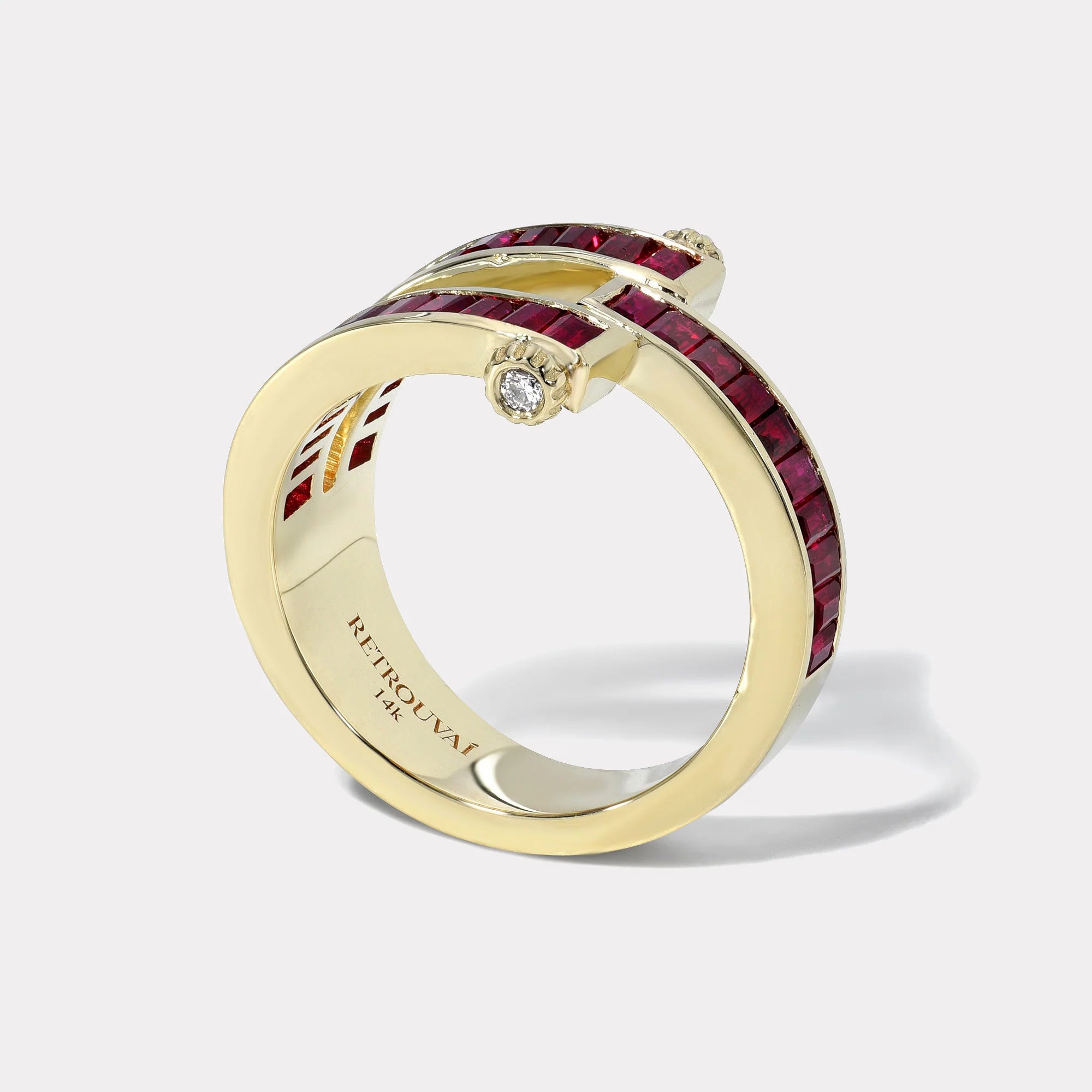 MAGNA RING - SQUARE CUT RUBY