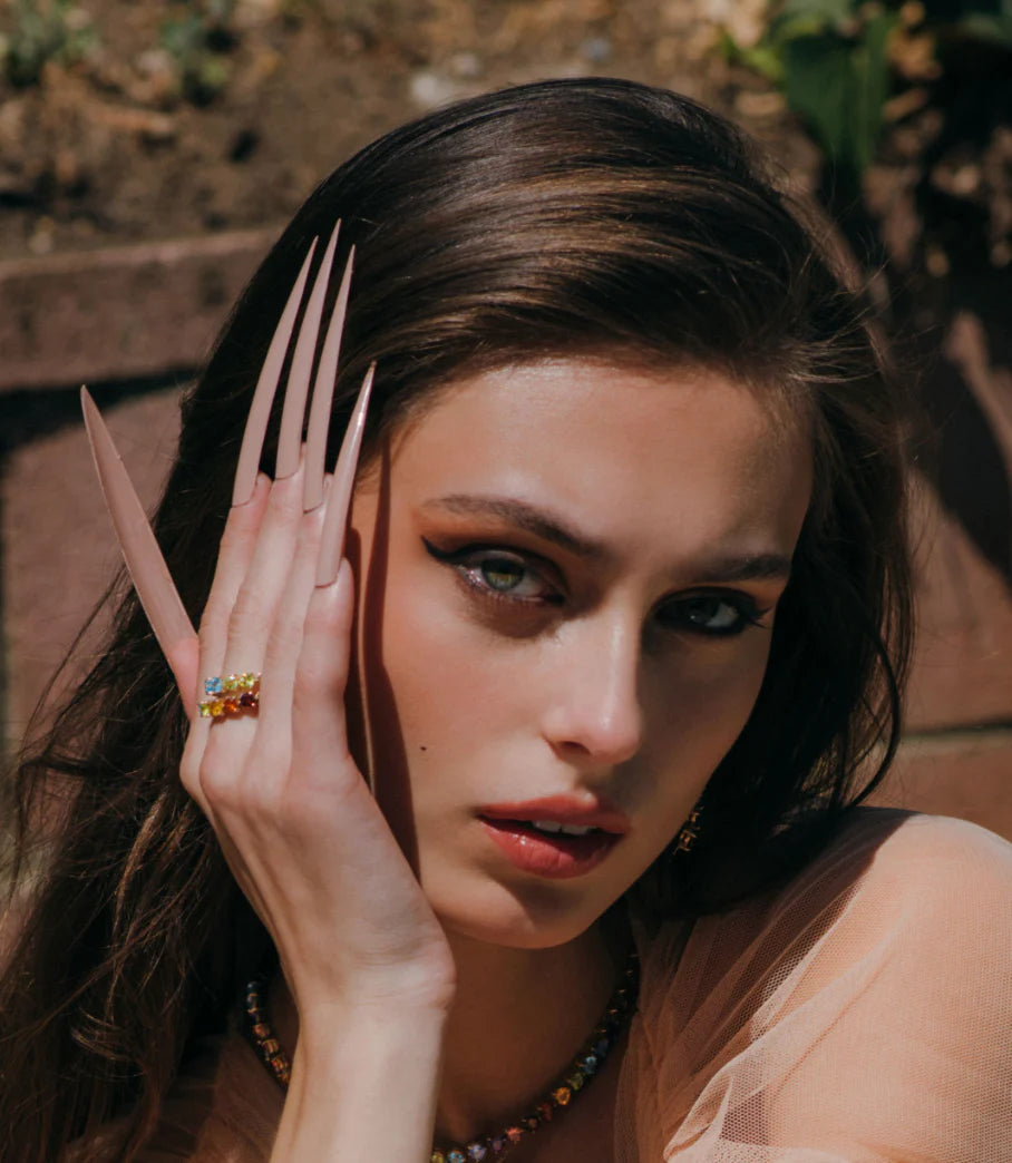 HALF ETERNITY RAINBOW RING