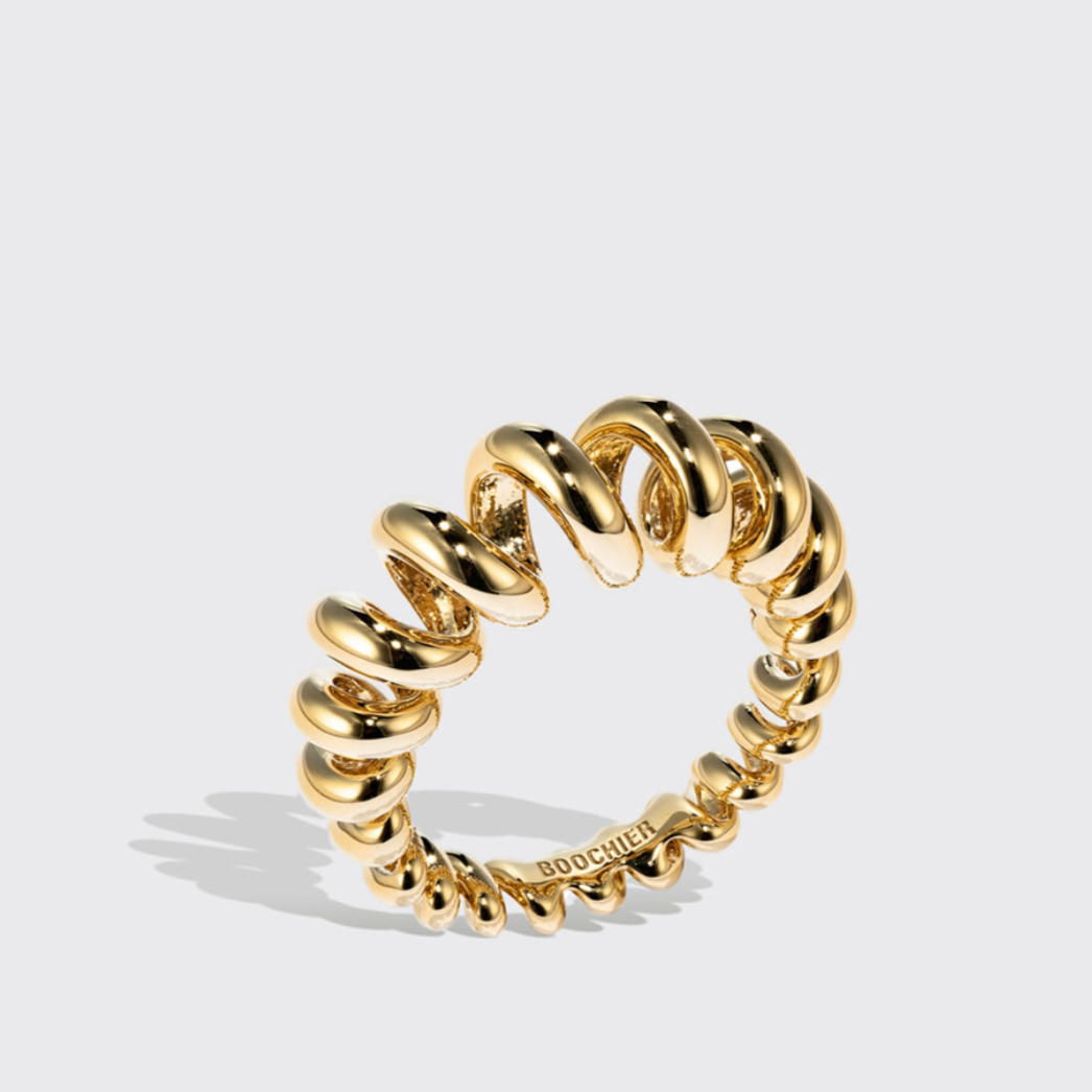 JUMBO YELLOW GOLD SLINKEE RING