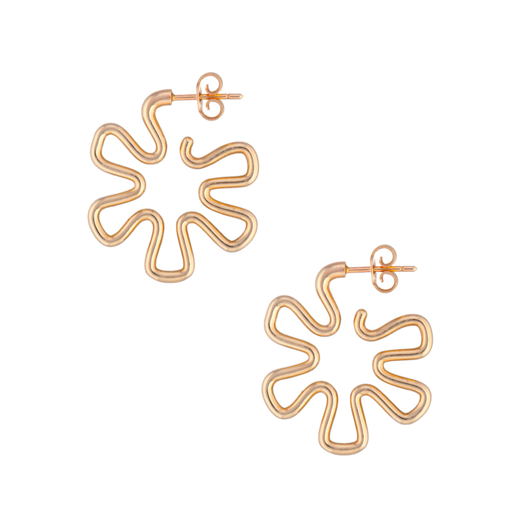 Gold Daisy Earring