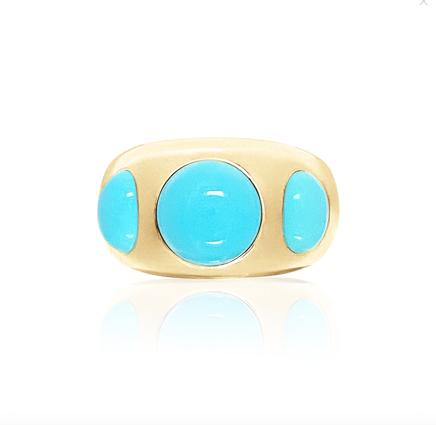 TURQUOISE CHUNKY NOMAD RING