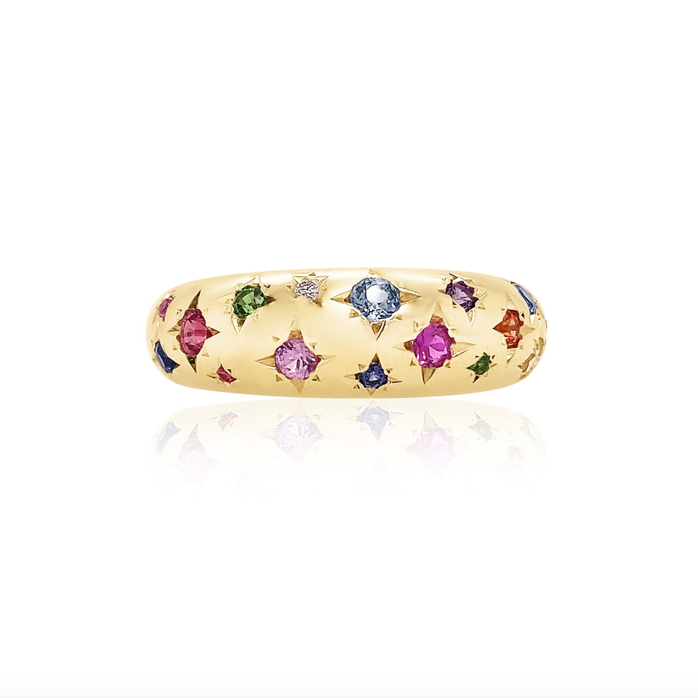 RAINBOW STARBURST CLASSIC NOMAD RING