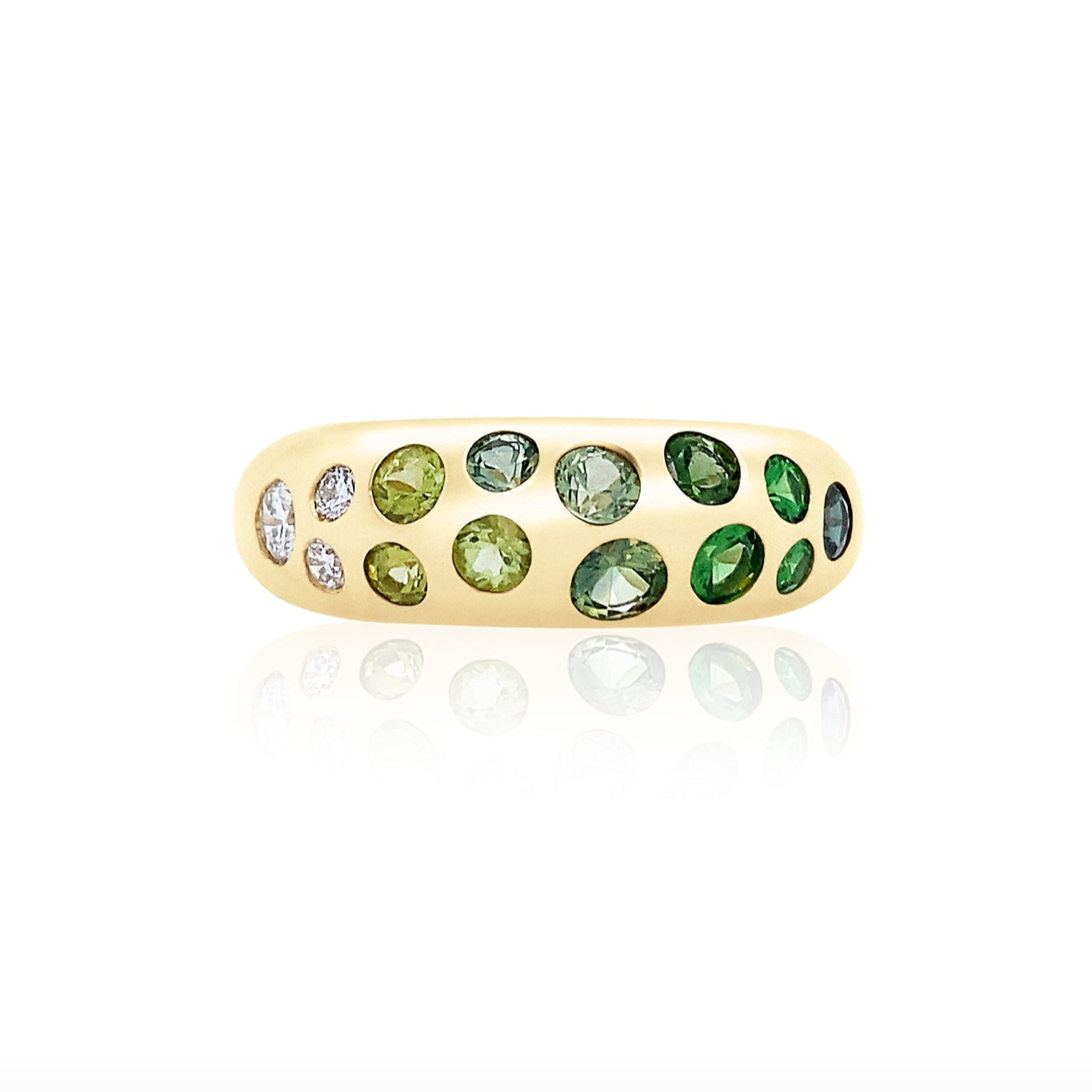 GREEN OMBRÉ CLASSIC NOMAD RING