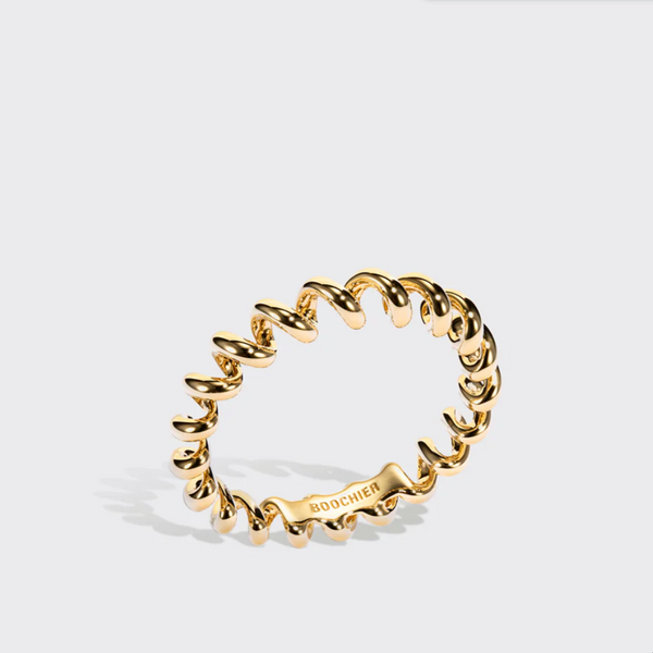 SMALL YELLOW GOLD SLINKEE RING