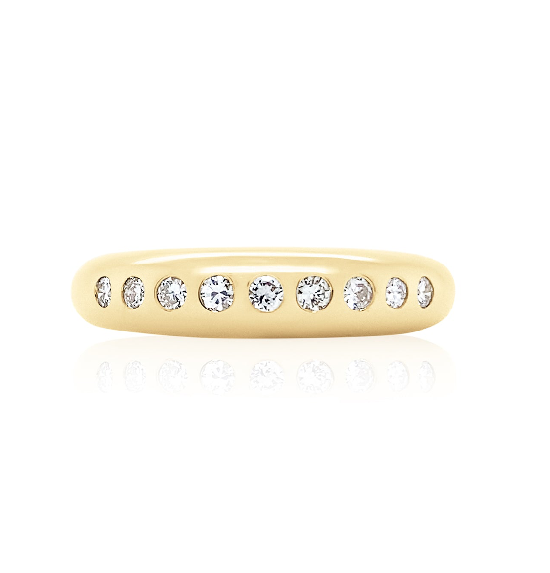 9 ROUND SKINNY NOMAD RING - DIAMOND