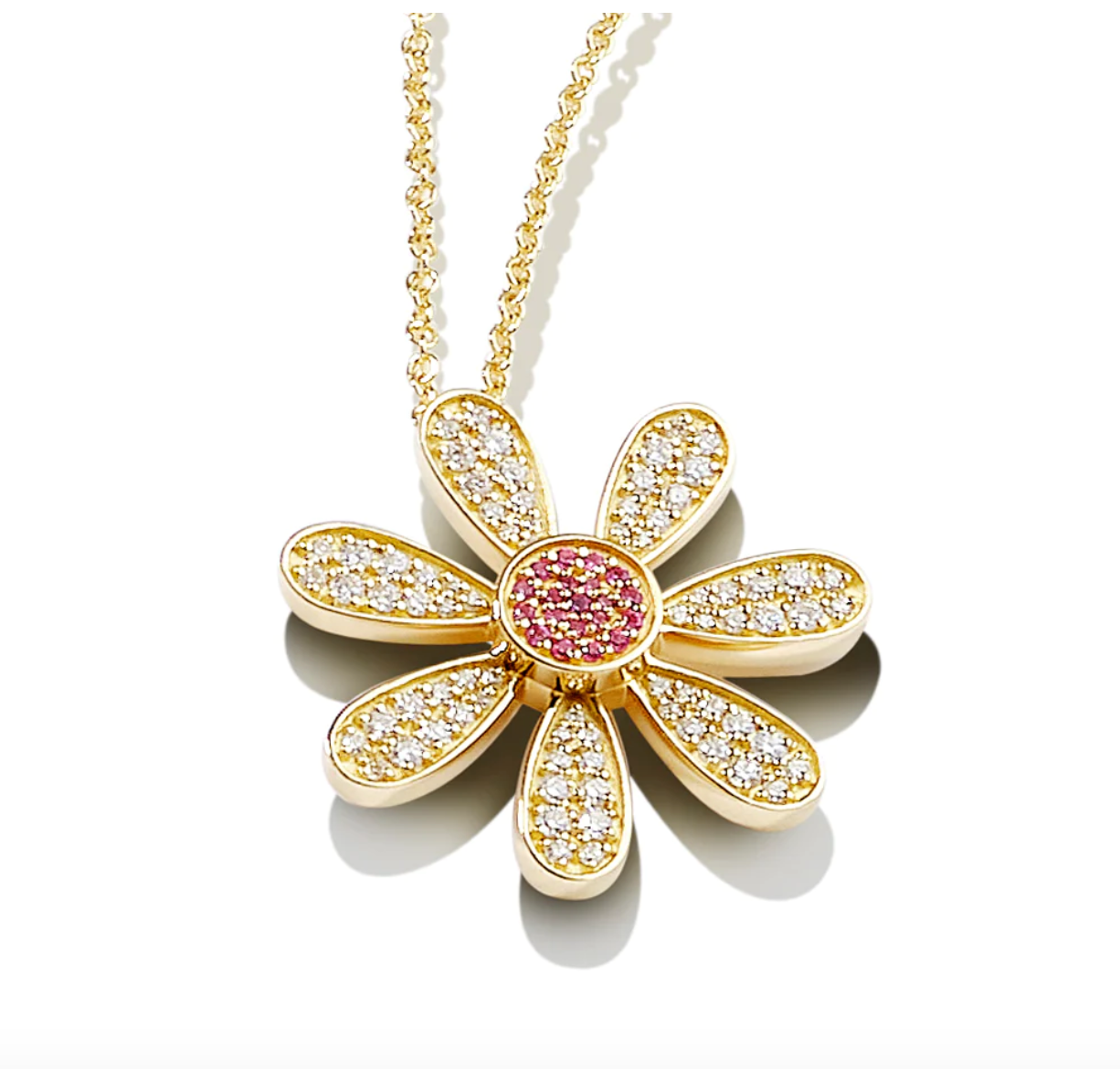 Medium Daisy Pavé Pendant