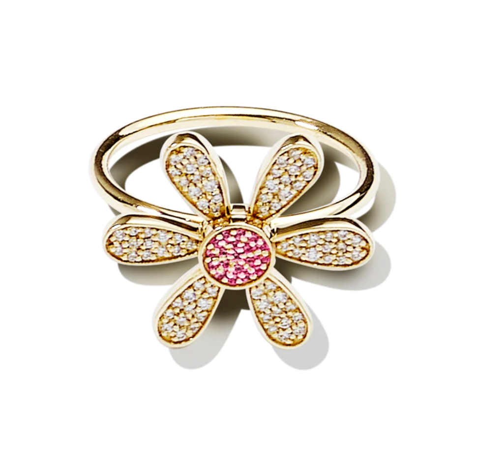 Small Daisy Pavé Ring