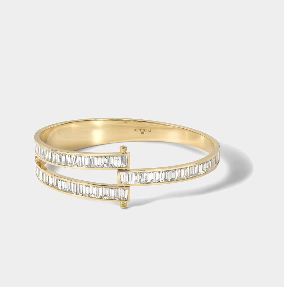 Godmother Magna Bracelet with White Baguette Cut Diamonds