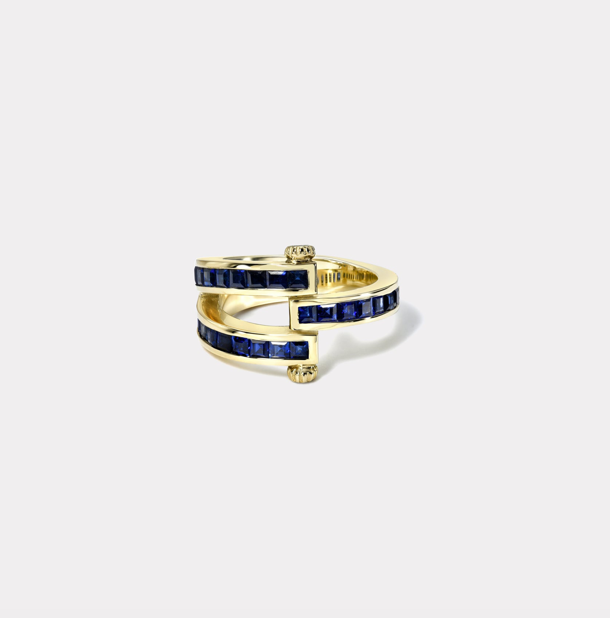 MAGNA RING - SQUARE CUT BLUE SAPPHIRE