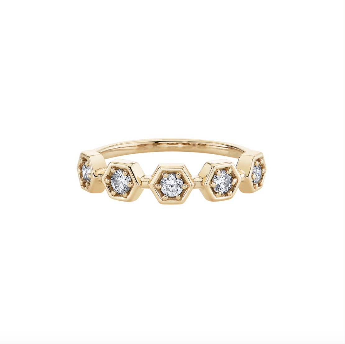 Diamond Hex Demi Eternity Ring