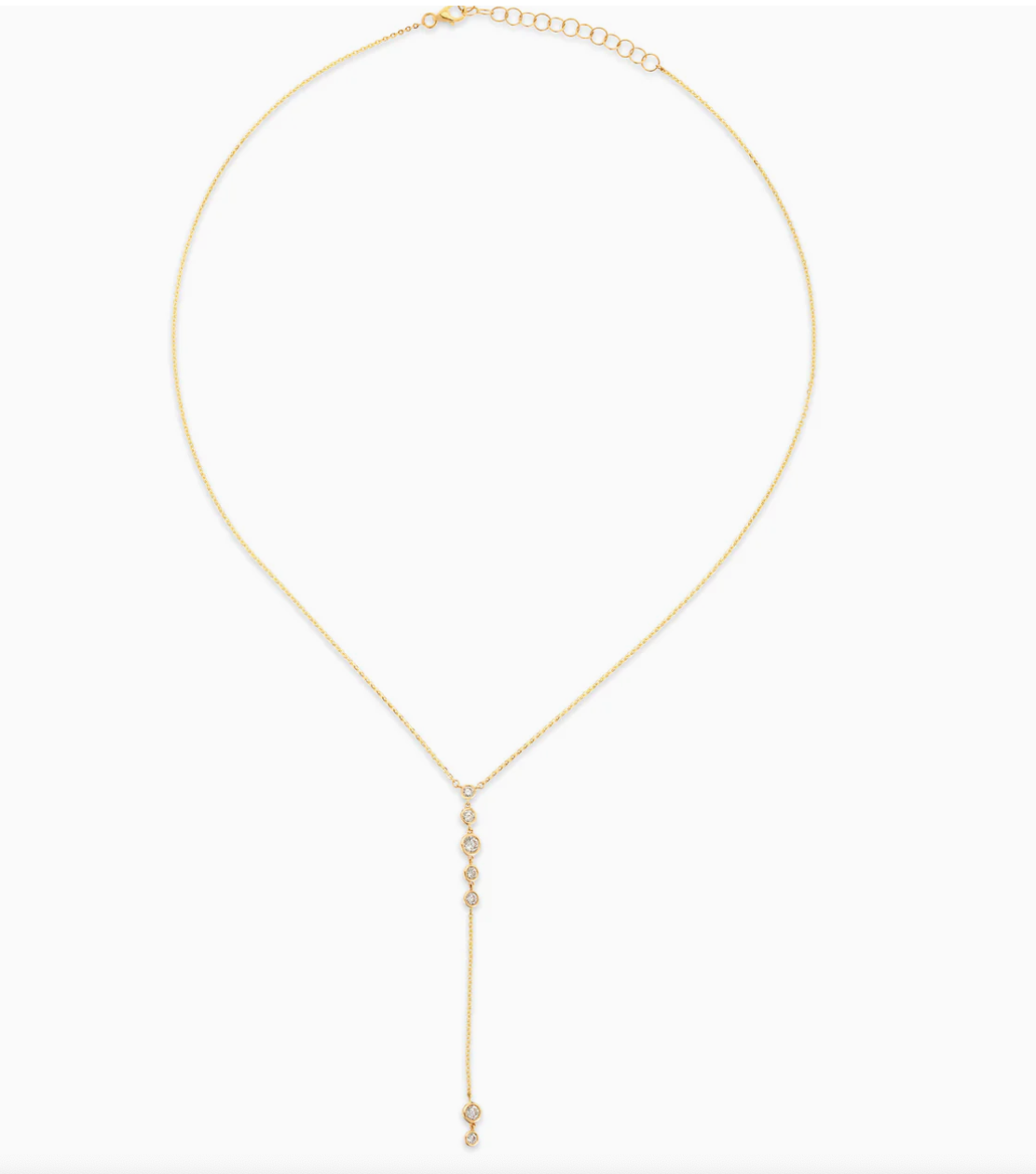 Bezel Starstruck Lariat Necklace