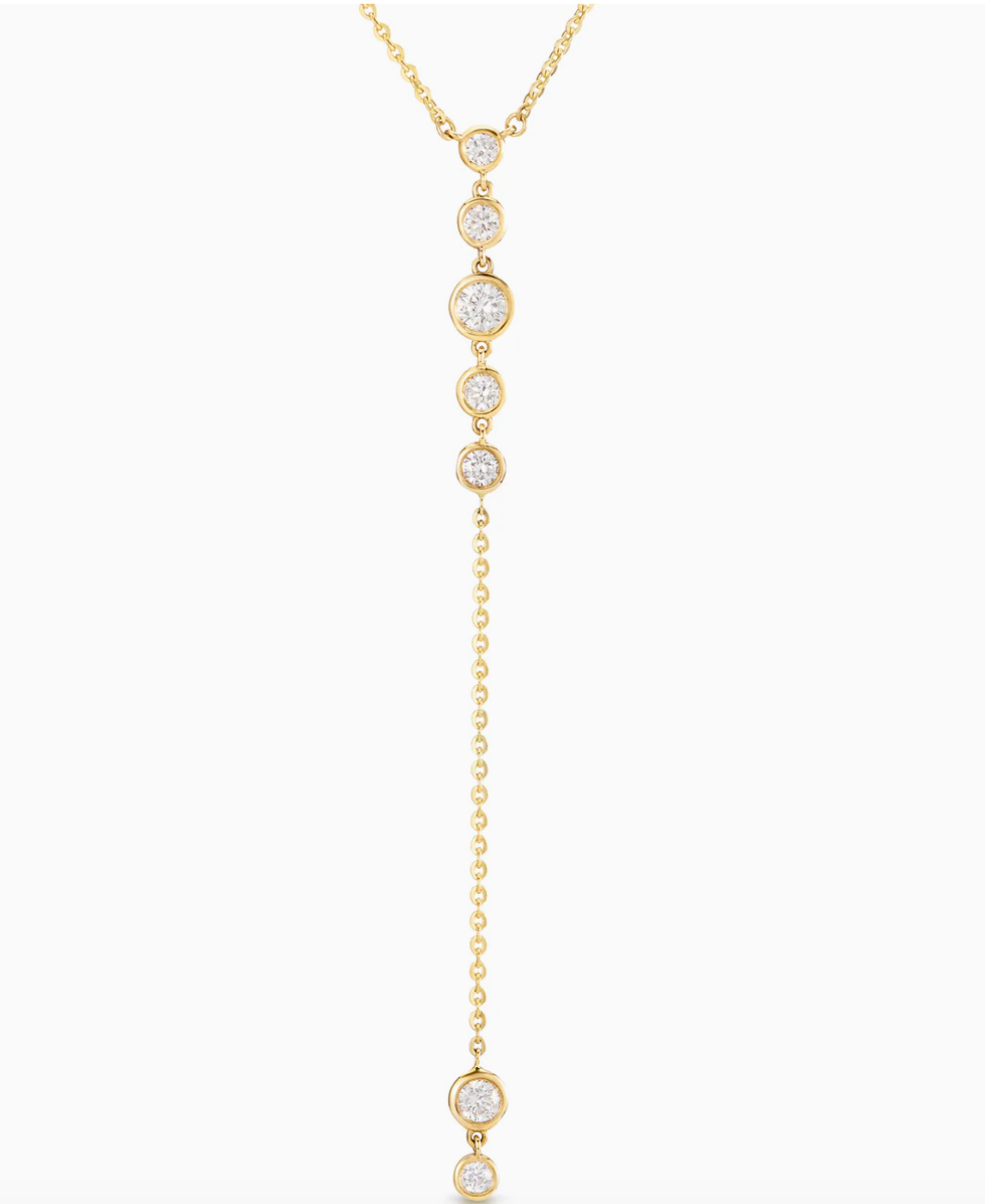 Bezel Starstruck Lariat Necklace