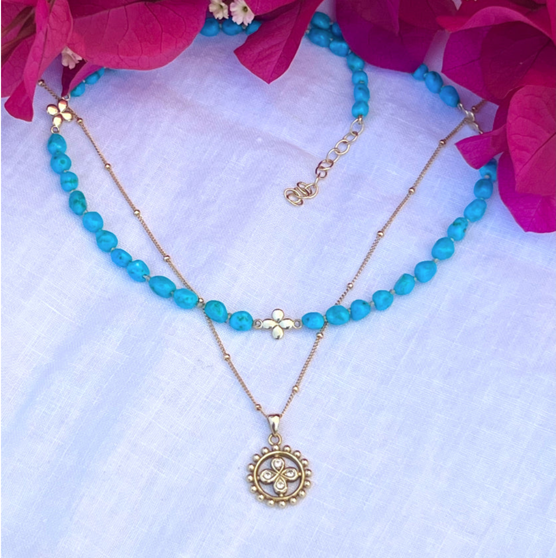 Turquoise Nugget Chain