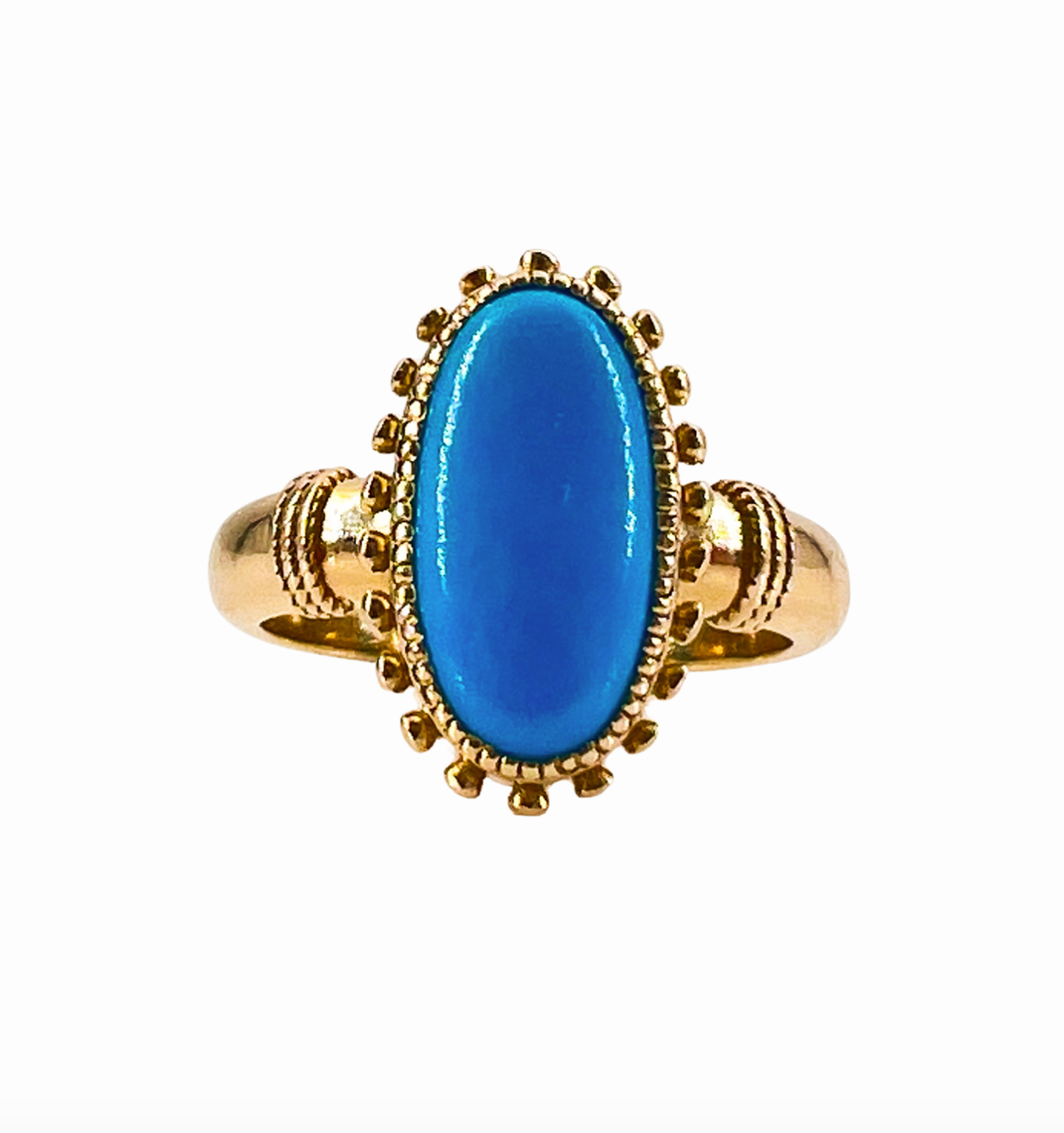 Turquoise Solitaire Cocktail Ring