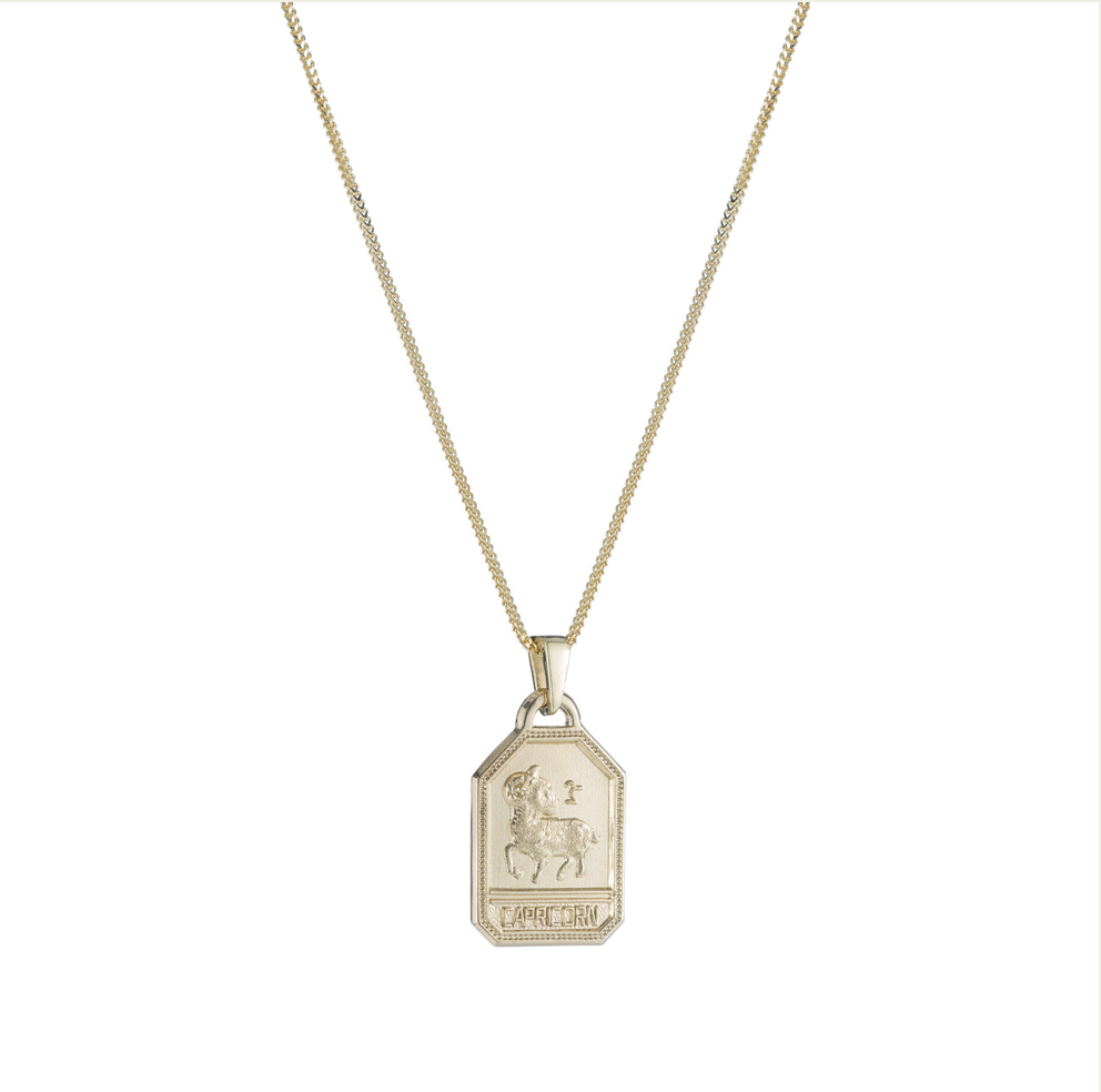 Zodiac Dog Tag Necklace