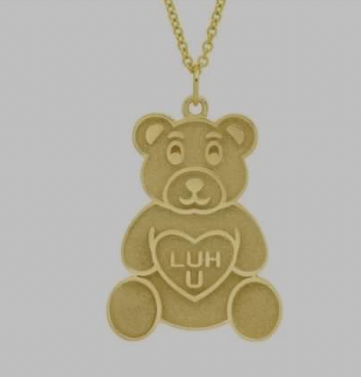 Teddy Bear Pendant Necklace